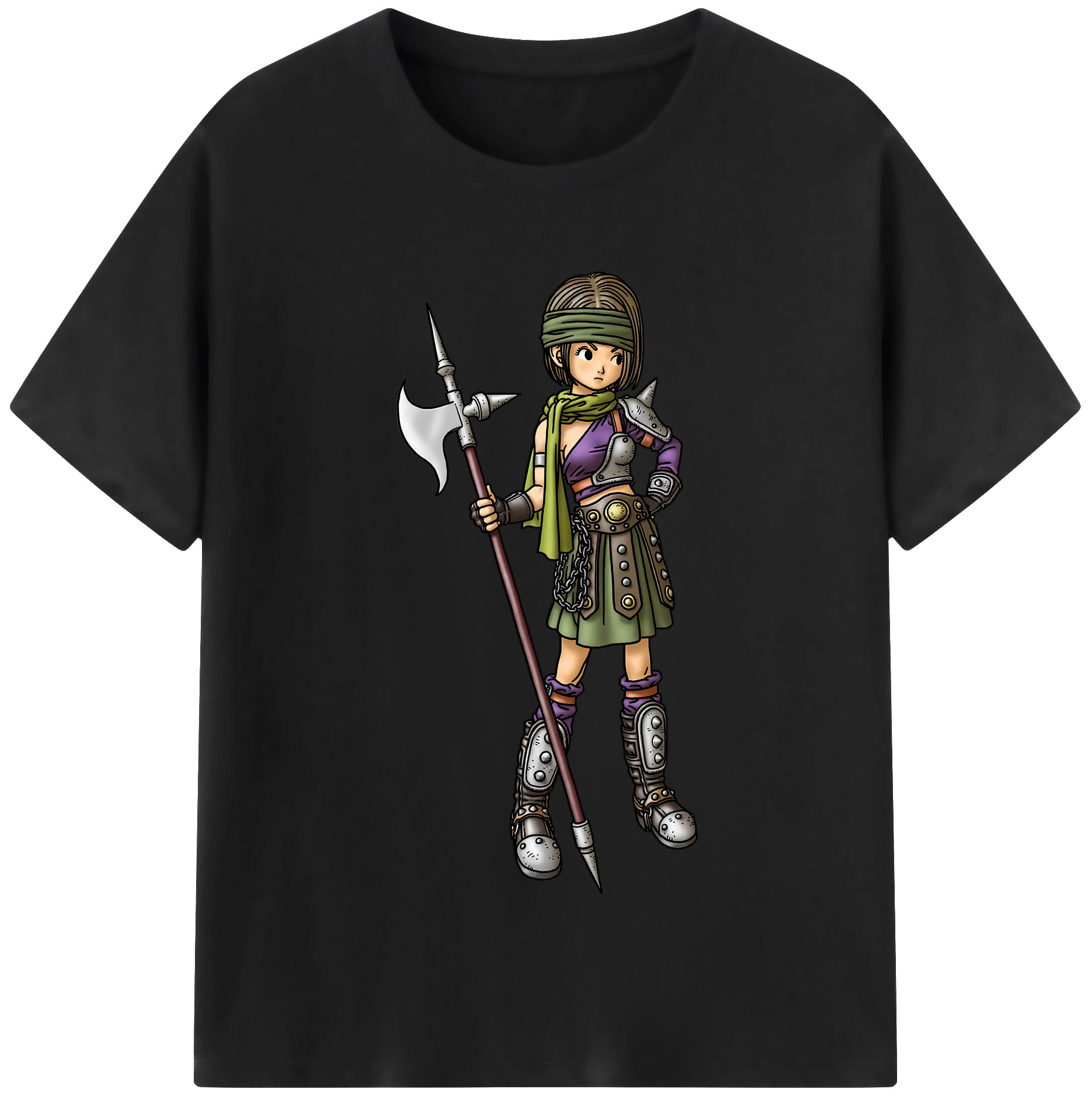 （画像用） ドラゴンクエスト Doragon Kuesuto Dragon Quest レディースカジュアルプリントTシャツ（綿100％）