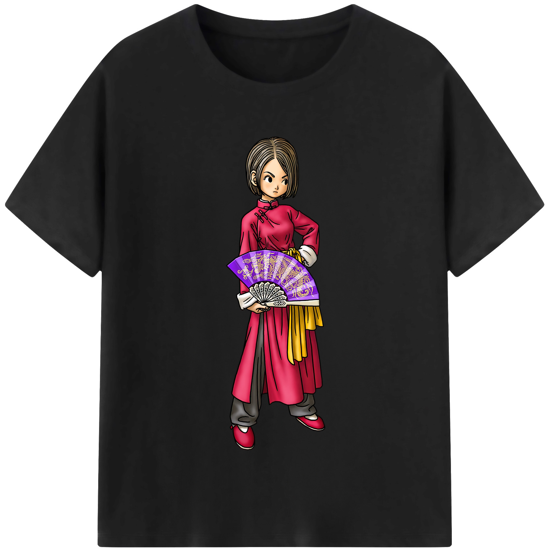（画像用） ドラゴンクエスト Doragon Kuesuto Dragon Quest レディースカジュアルプリントTシャツ（綿100％）