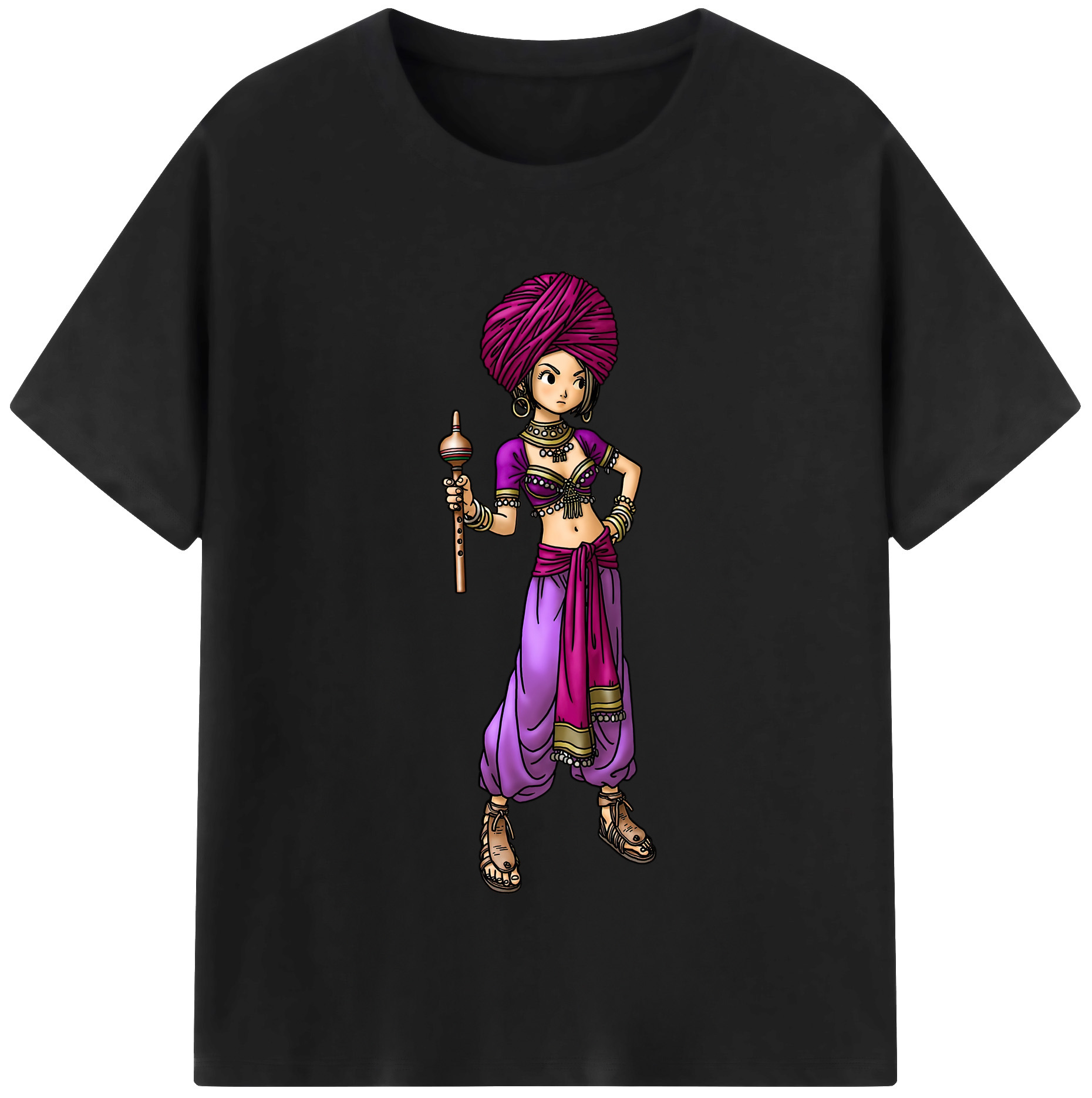 （画像用） ドラゴンクエスト Doragon Kuesuto Dragon Quest レディースカジュアルプリントTシャツ（綿100％）