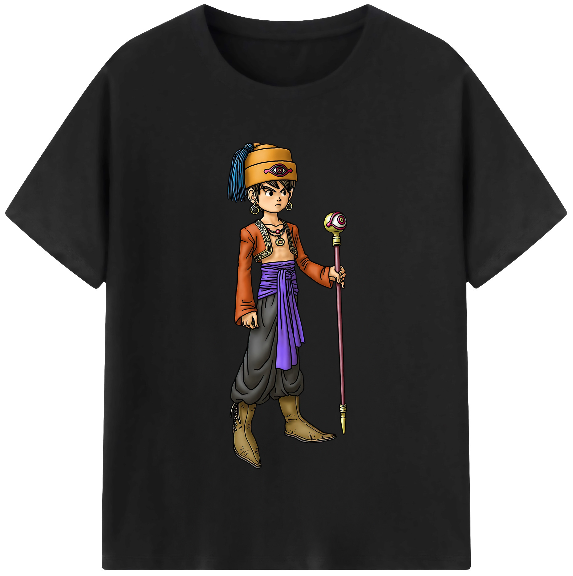 （画像用） ドラゴンクエスト Doragon Kuesuto Dragon Quest レディースカジュアルプリントTシャツ（綿100％）