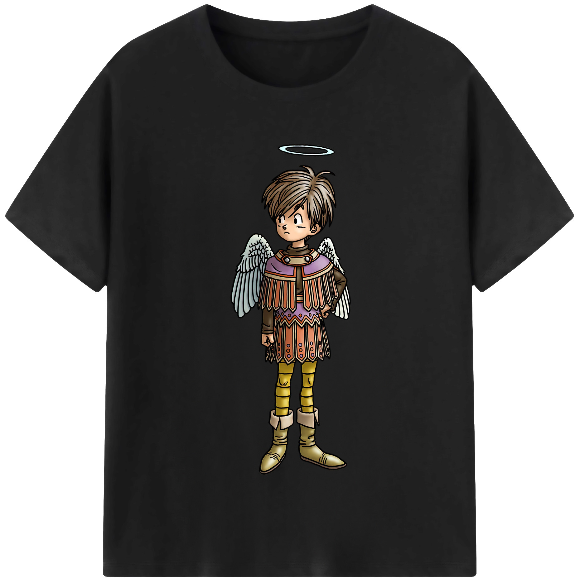 （画像用） ドラゴンクエスト Doragon Kuesuto Dragon Quest レディースカジュアルプリントTシャツ（綿100％）