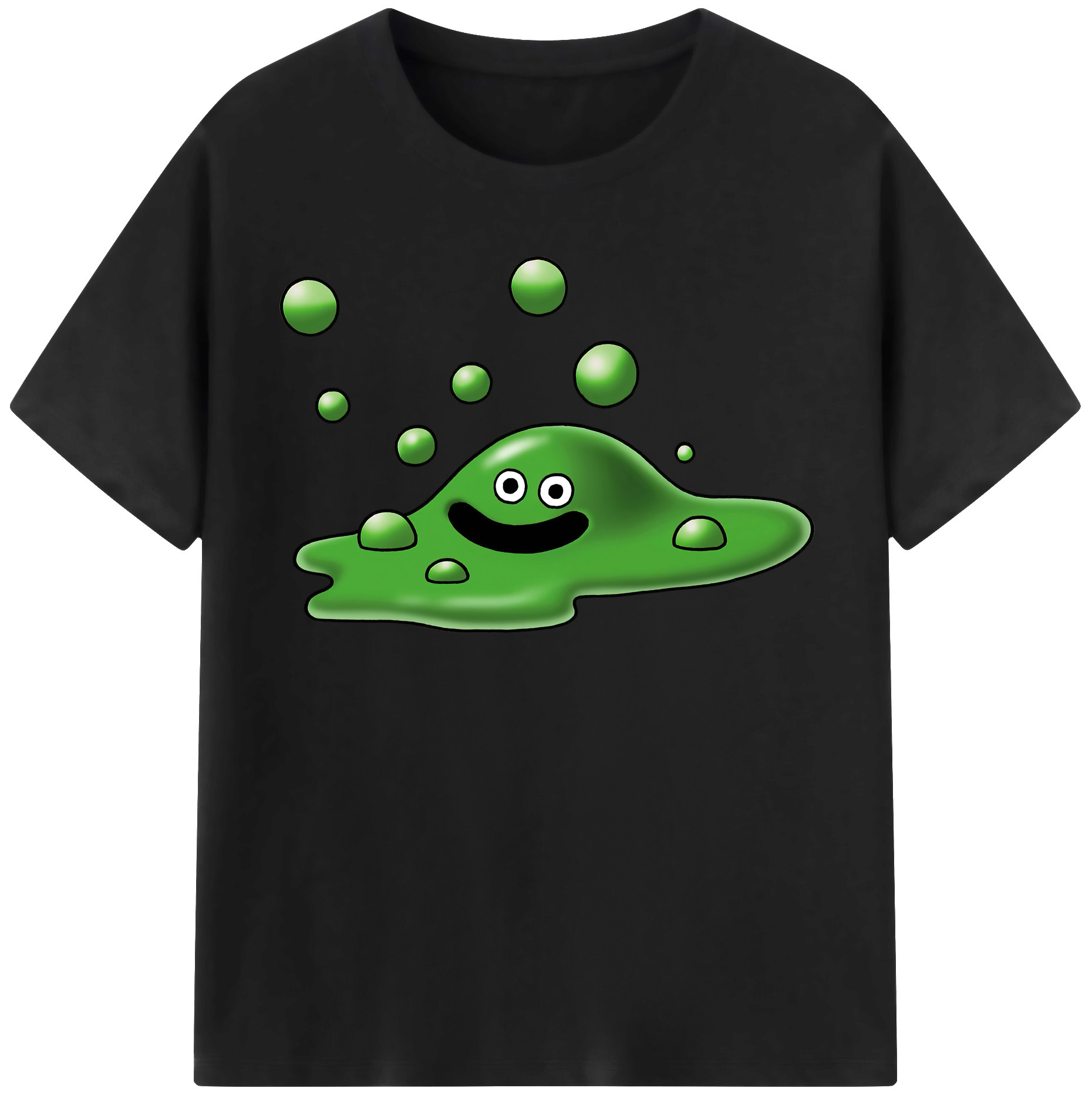 （画像用） ドラゴンクエスト Doragon Kuesuto Dragon Quest レディースカジュアルプリントTシャツ（綿100％）
