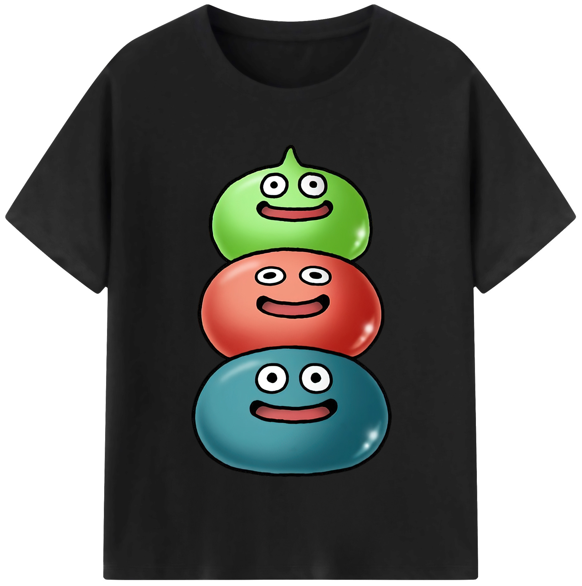 （画像用） ドラゴンクエスト Doragon Kuesuto Dragon Quest レディースカジュアルプリントTシャツ（綿100％）