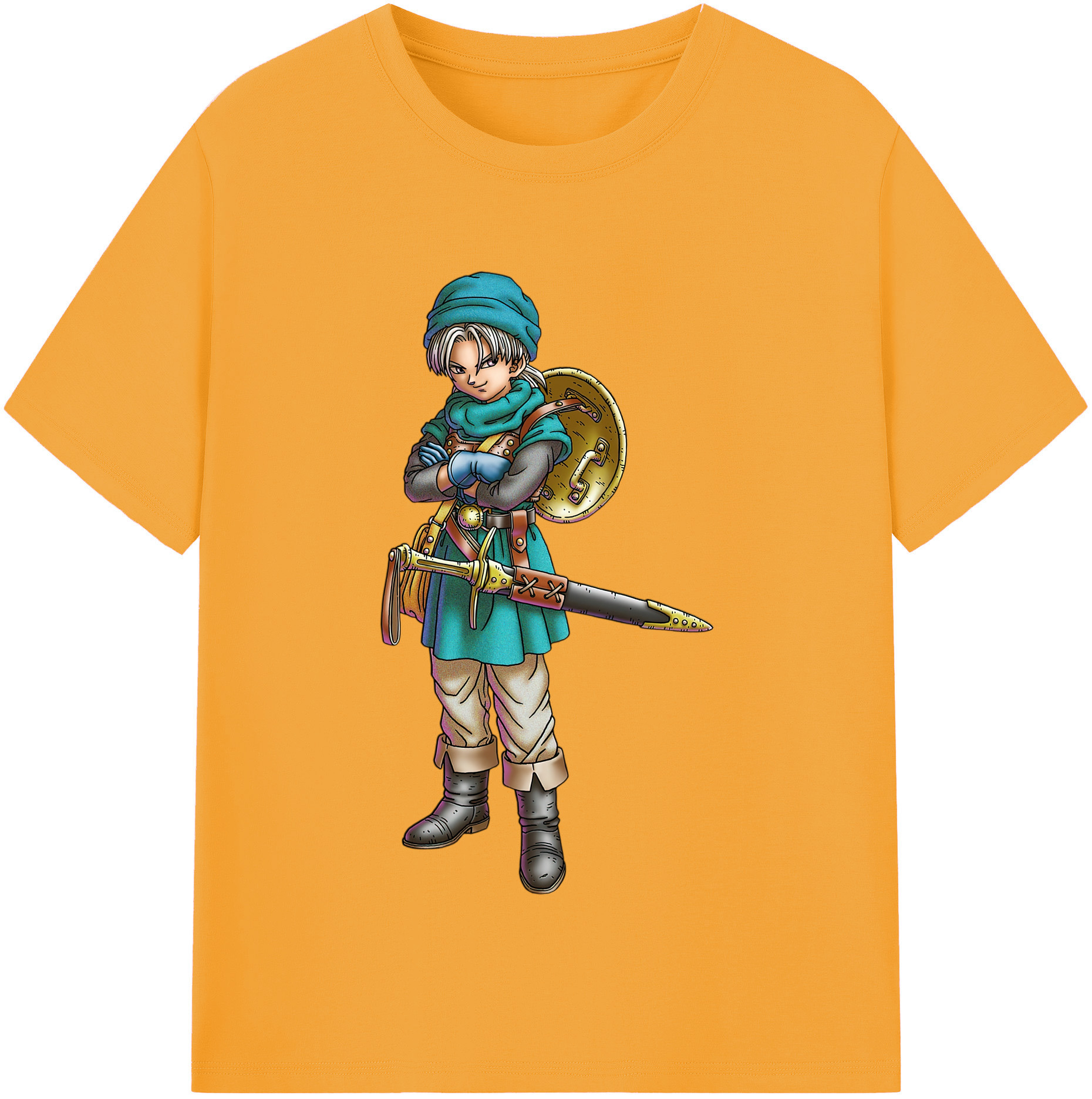 （画像用） ドラゴンクエスト Doragon Kuesuto Dragon Quest レディースカジュアルプリントTシャツ（綿100％）