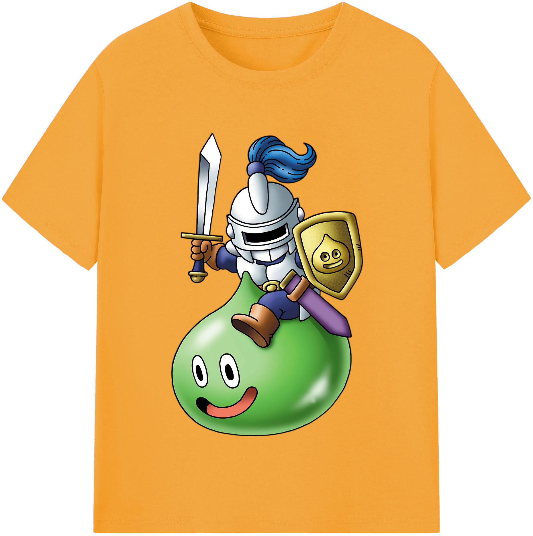 （画像用） ドラゴンクエスト Doragon Kuesuto Dragon Quest レディースカジュアルプリントTシャツ（綿100％）