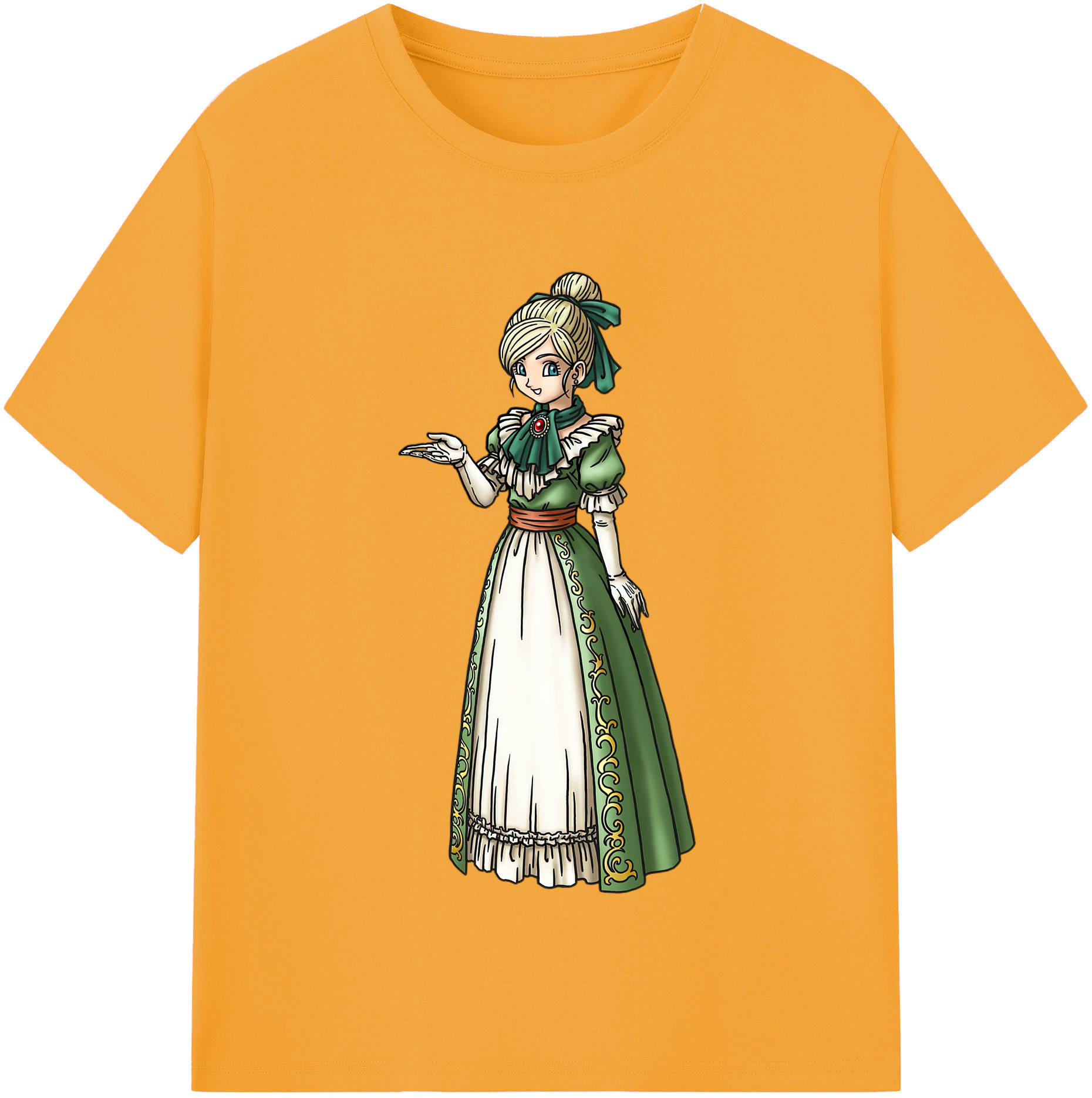 （画像用） ドラゴンクエスト Doragon Kuesuto Dragon Quest レディースカジュアルプリントTシャツ（綿100％）