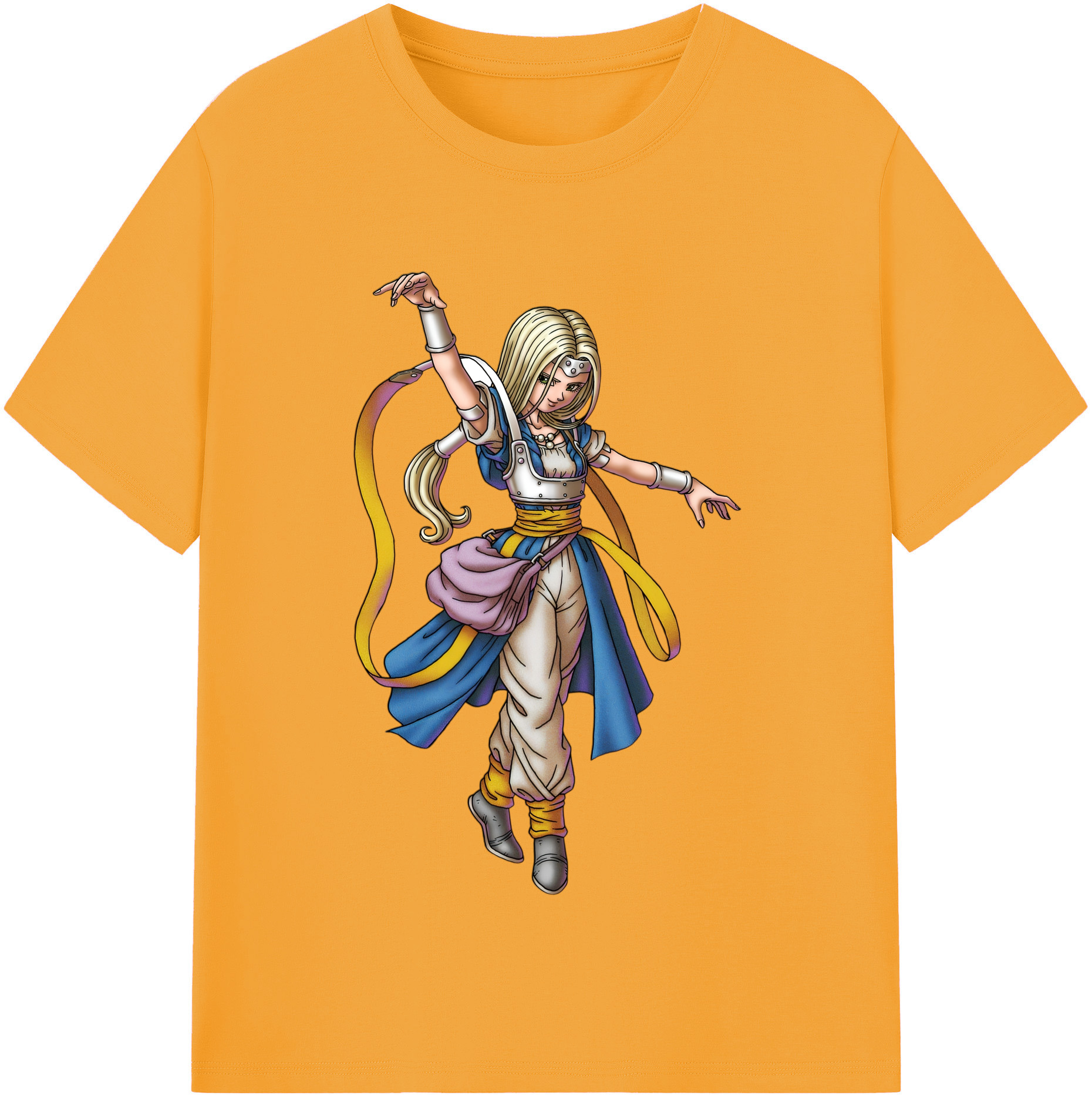 （画像用） ドラゴンクエスト Doragon Kuesuto Dragon Quest レディースカジュアルプリントTシャツ（綿100％）
