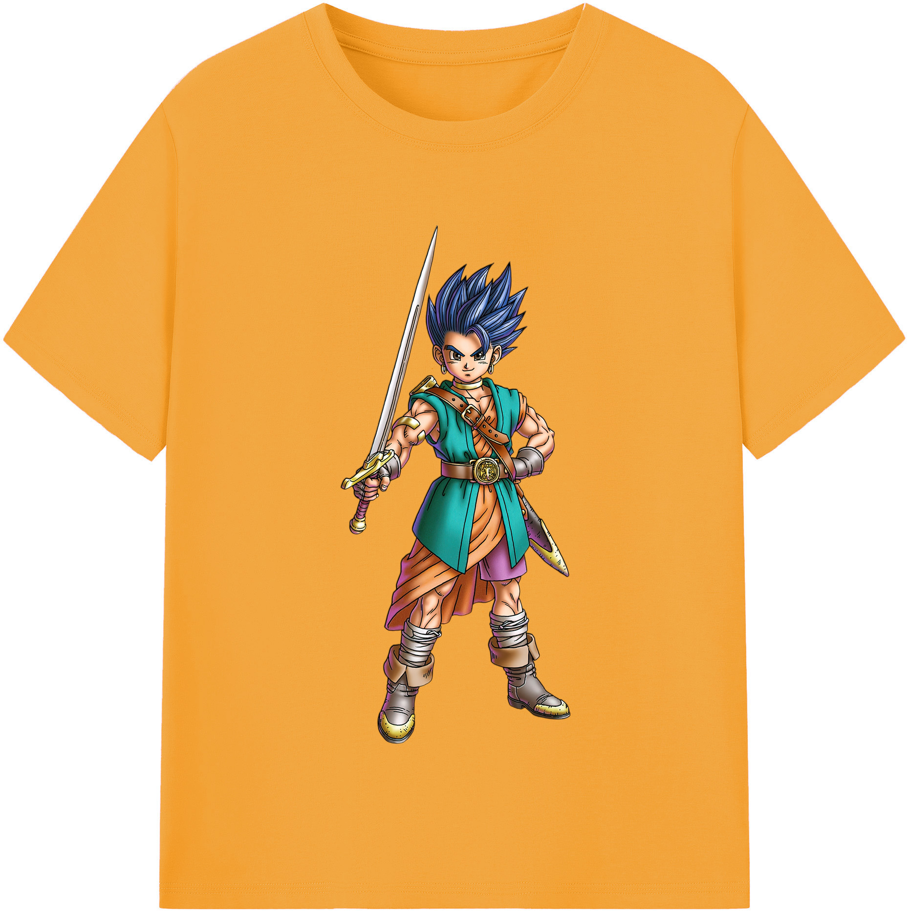 （画像用） ドラゴンクエスト Doragon Kuesuto Dragon Quest レディースカジュアルプリントTシャツ（綿100％）