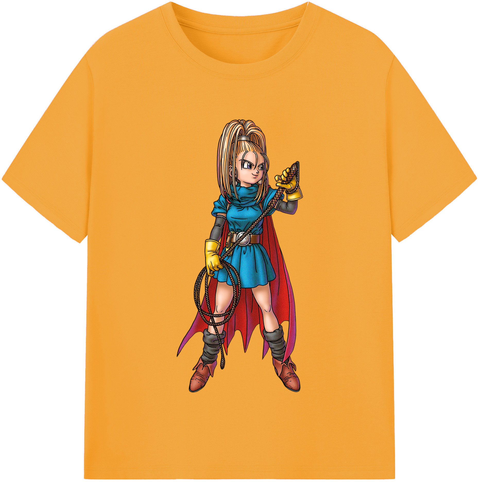 （画像用） ドラゴンクエスト Doragon Kuesuto Dragon Quest レディースカジュアルプリントTシャツ（綿100％）