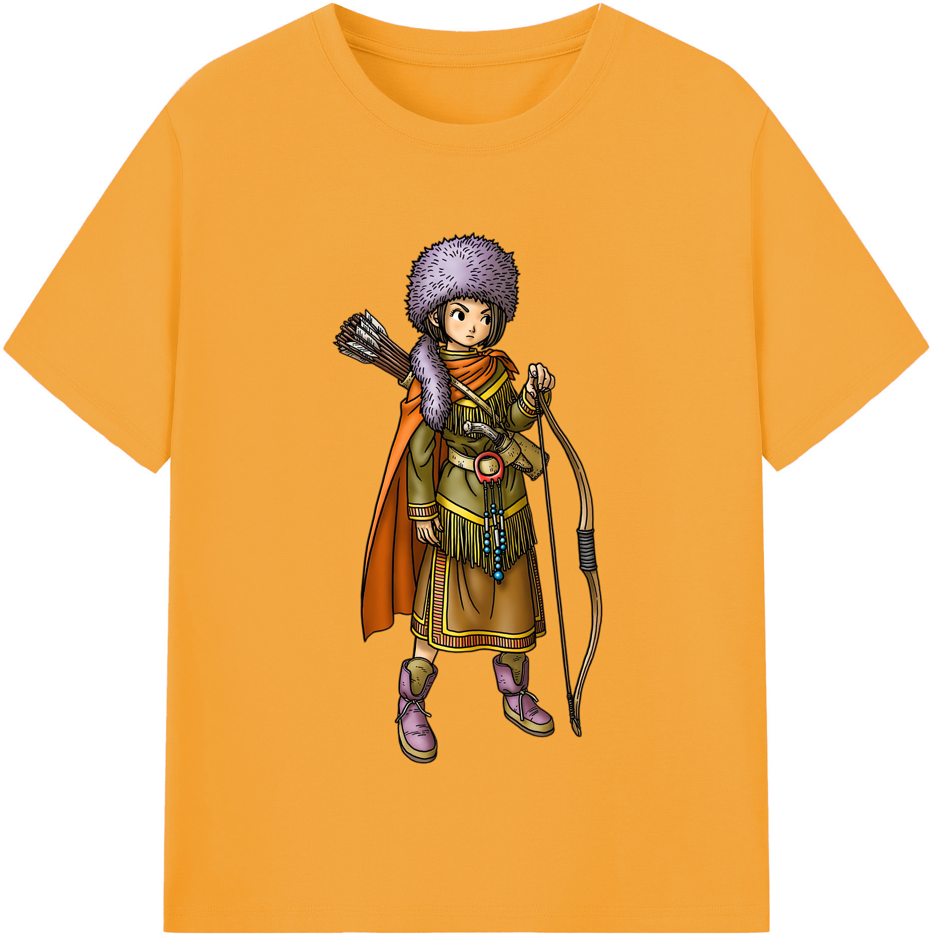 （画像用） ドラゴンクエスト Doragon Kuesuto Dragon Quest レディースカジュアルプリントTシャツ（綿100％）