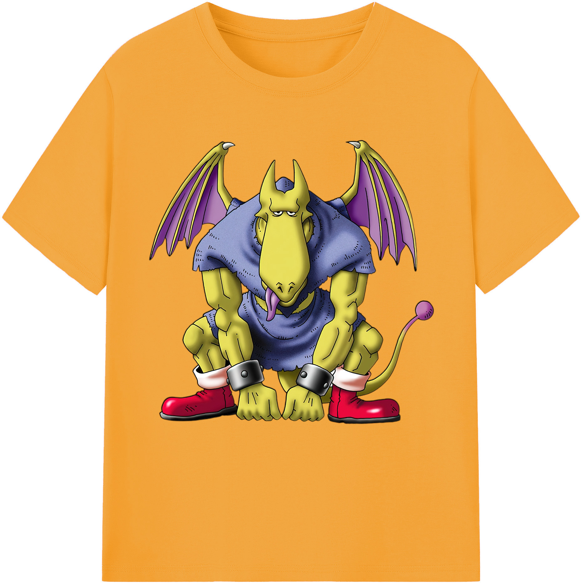 （画像用） ドラゴンクエスト Doragon Kuesuto Dragon Quest レディースカジュアルプリントTシャツ（綿100％）