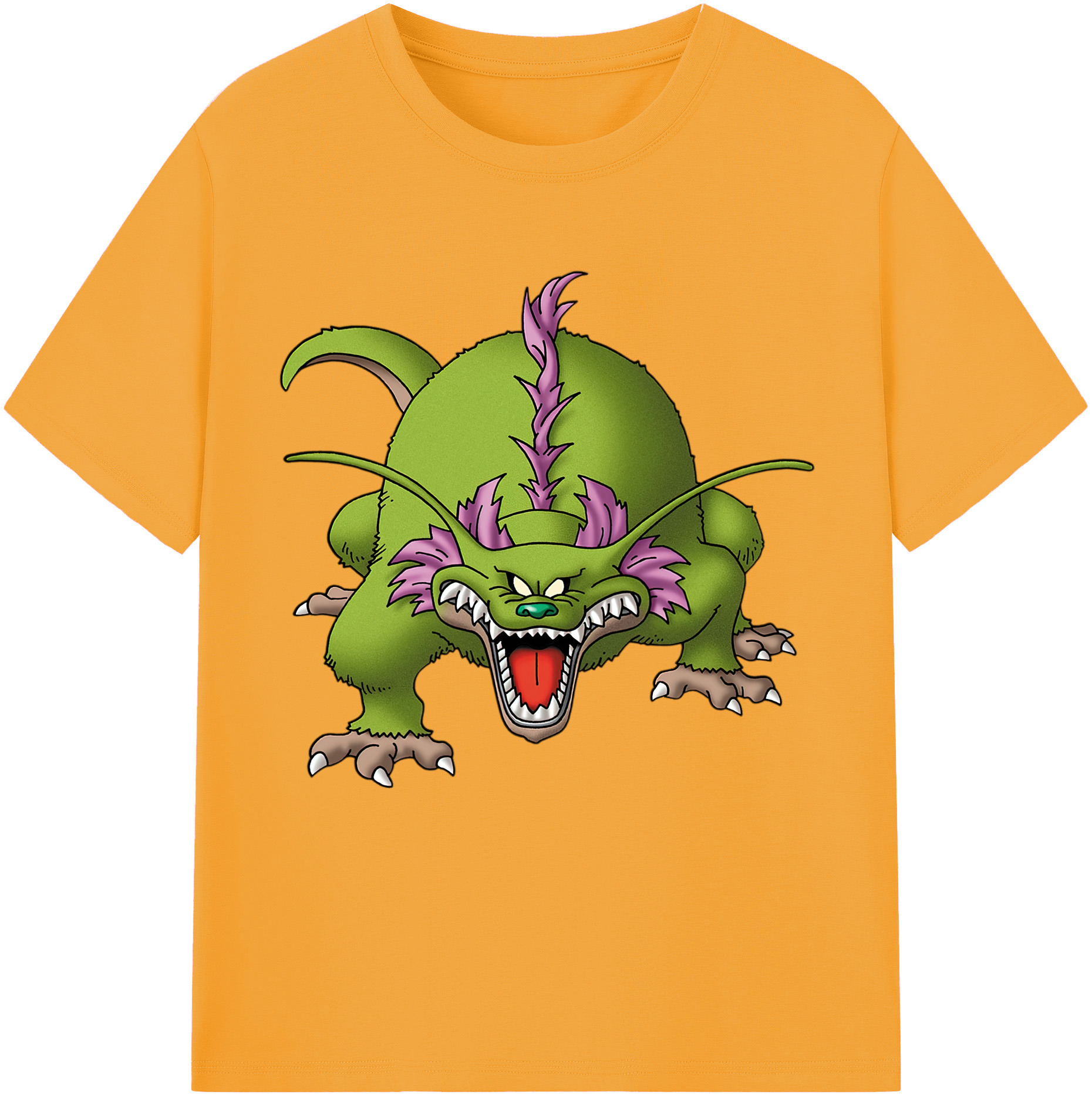（画像用） ドラゴンクエスト Doragon Kuesuto Dragon Quest レディースカジュアルプリントTシャツ（綿100％）