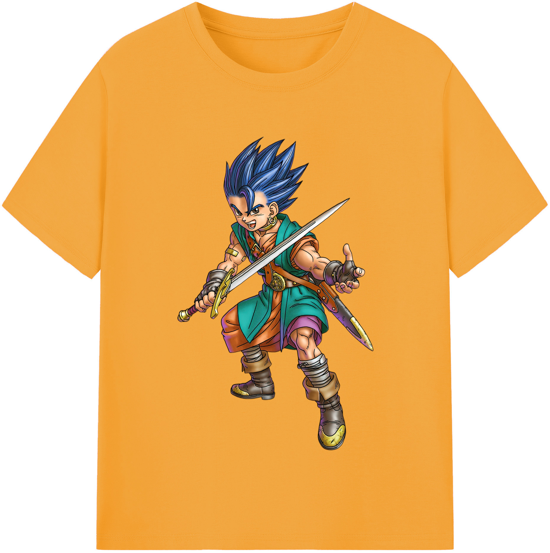 （画像用） ドラゴンクエスト Doragon Kuesuto Dragon Quest レディースカジュアルプリントTシャツ（綿100％）