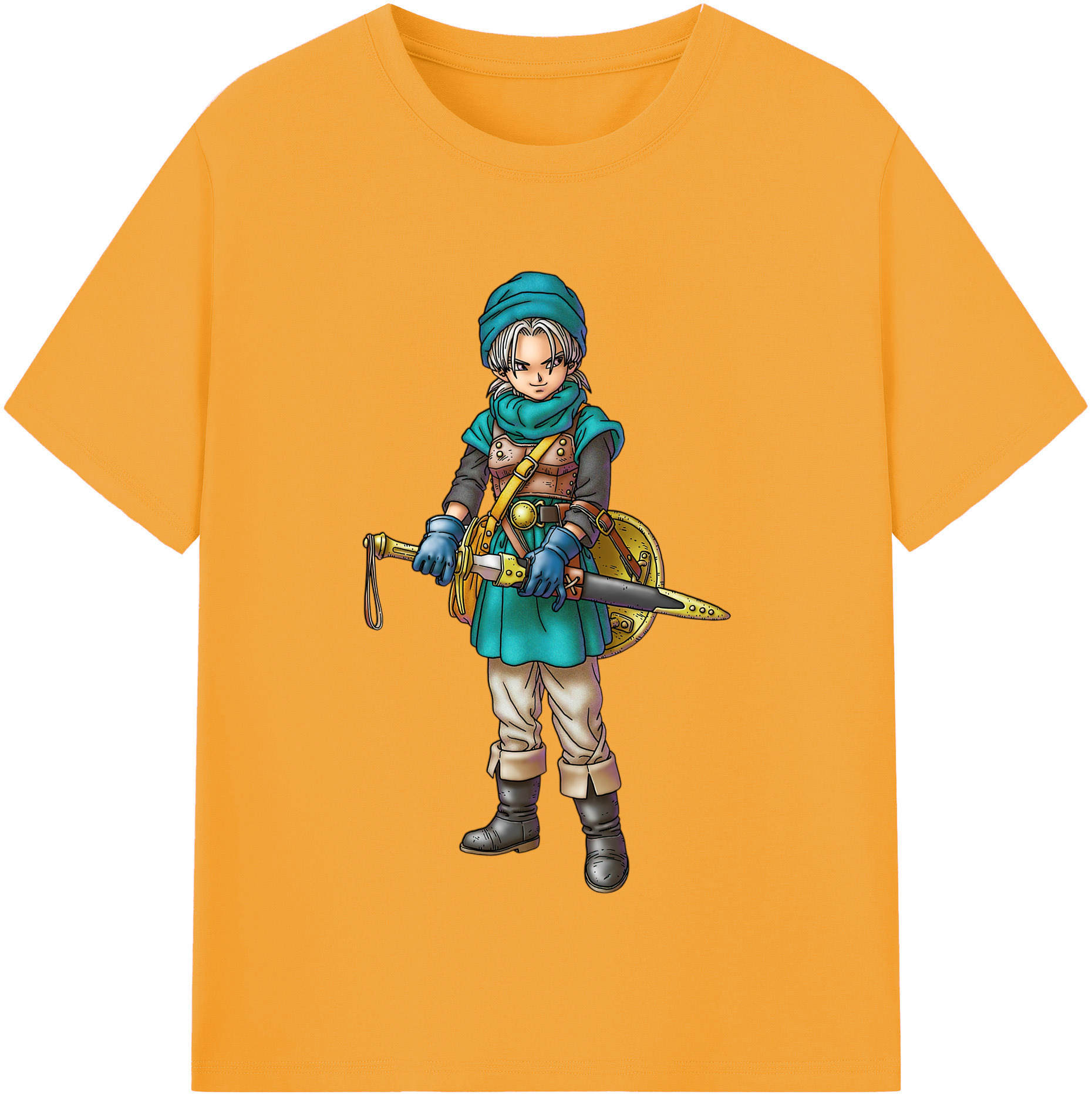 （画像用） ドラゴンクエスト Doragon Kuesuto Dragon Quest レディースカジュアルプリントTシャツ（綿100％）