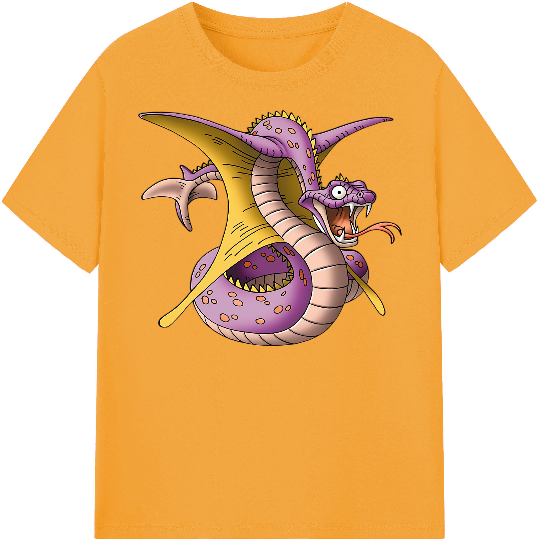 （画像用） ドラゴンクエスト Doragon Kuesuto Dragon Quest レディースカジュアルプリントTシャツ（綿100％）