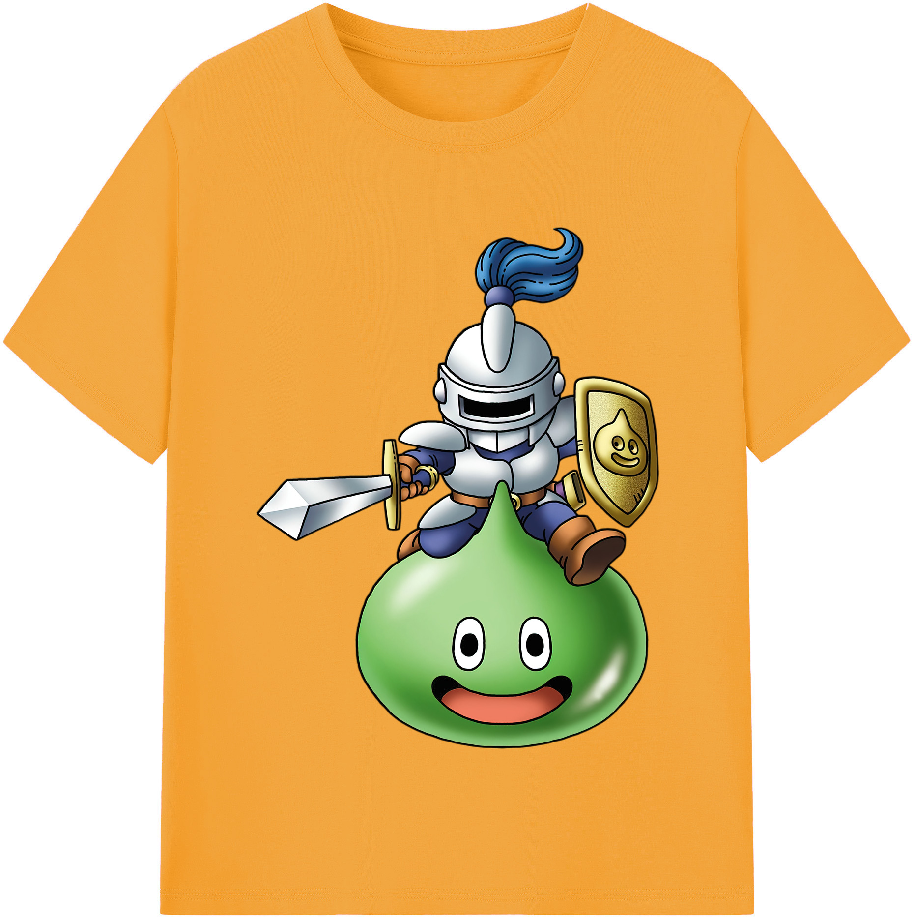 （画像用） ドラゴンクエスト Doragon Kuesuto Dragon Quest レディースカジュアルプリントTシャツ（綿100％）