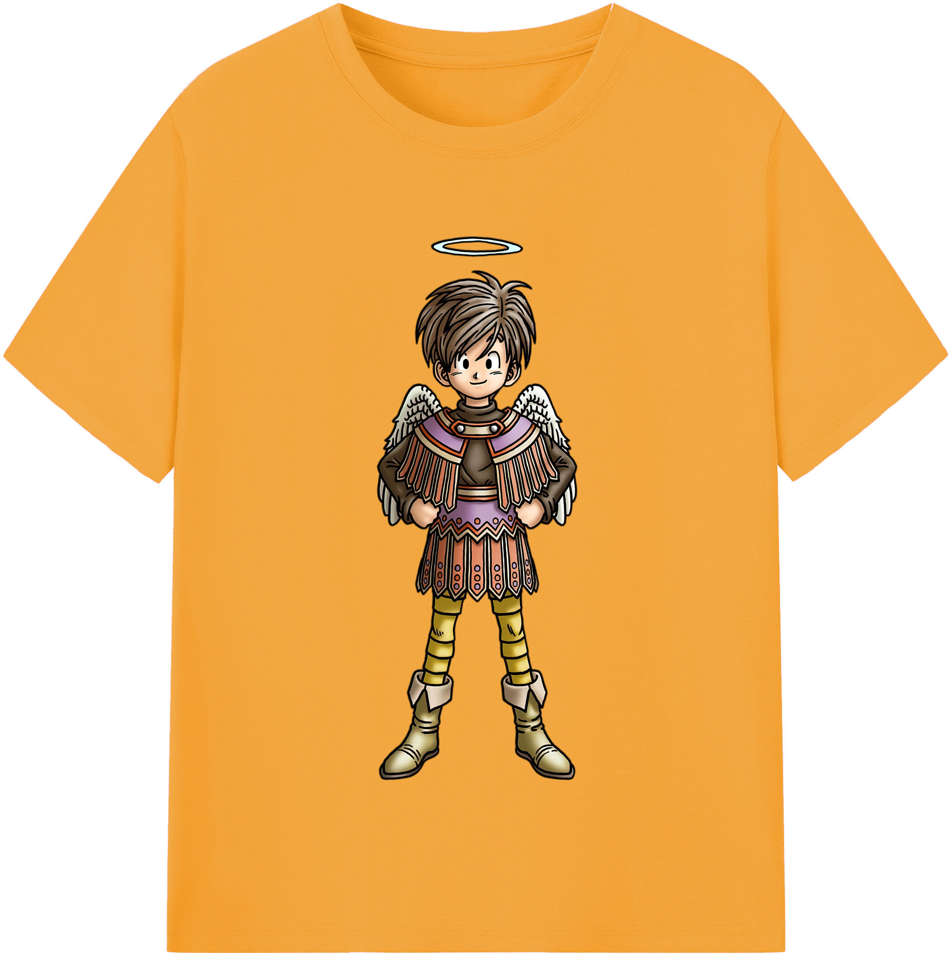 （画像用） ドラゴンクエスト Doragon Kuesuto Dragon Quest レディースカジュアルプリントTシャツ（綿100％）