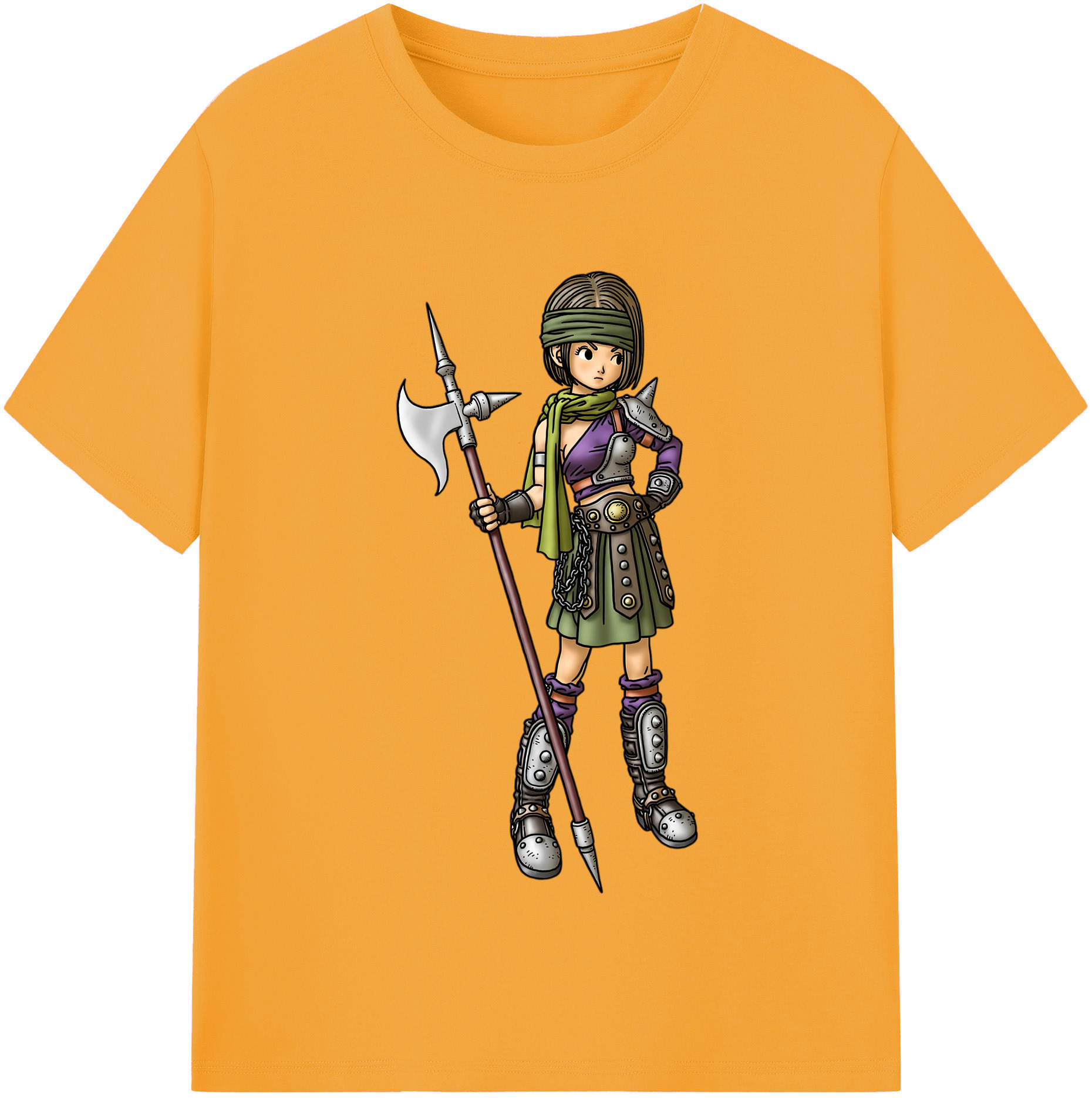 （画像用） ドラゴンクエスト Doragon Kuesuto Dragon Quest レディースカジュアルプリントTシャツ（綿100％）