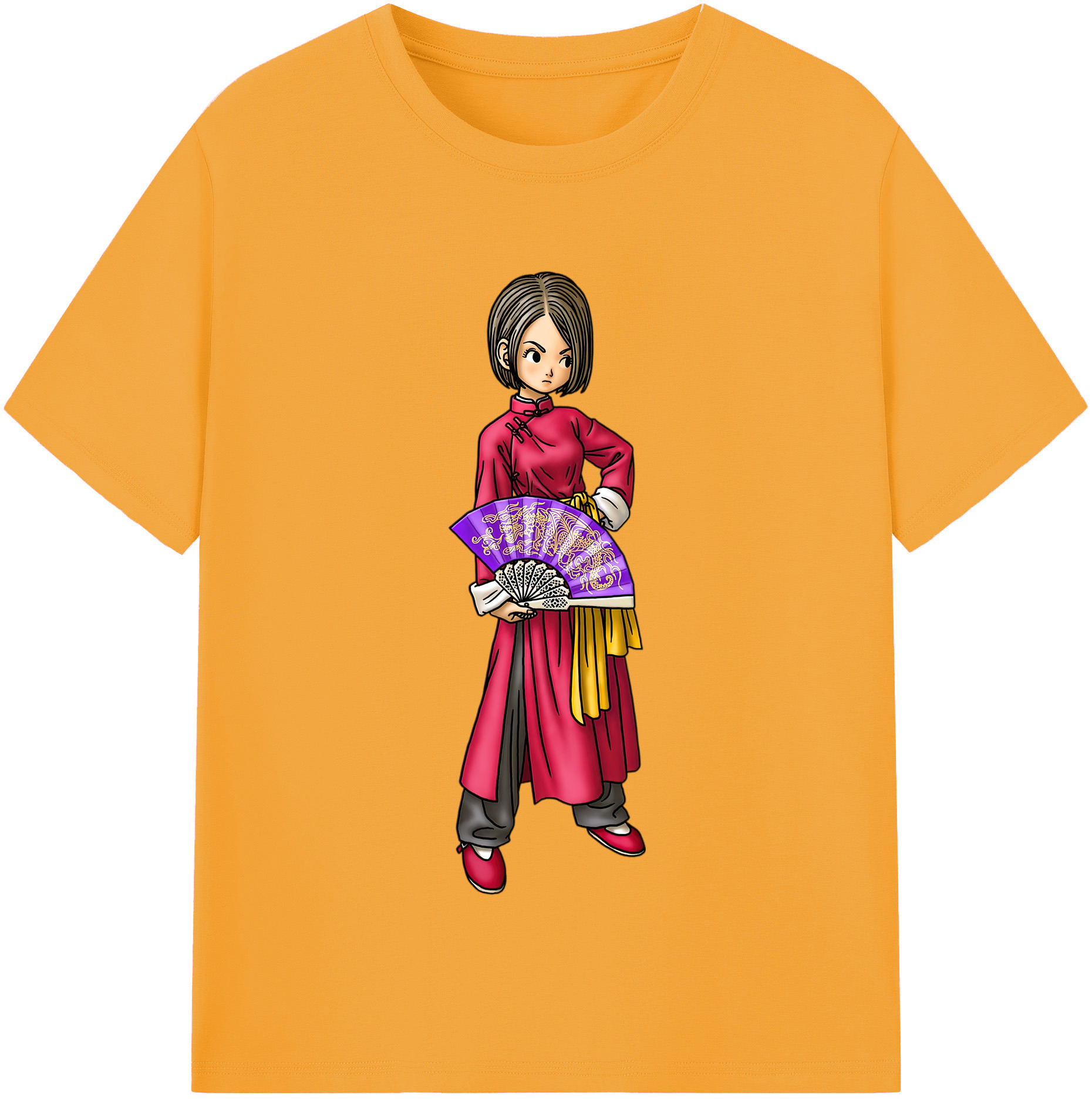 （画像用） ドラゴンクエスト Doragon Kuesuto Dragon Quest レディースカジュアルプリントTシャツ（綿100％）