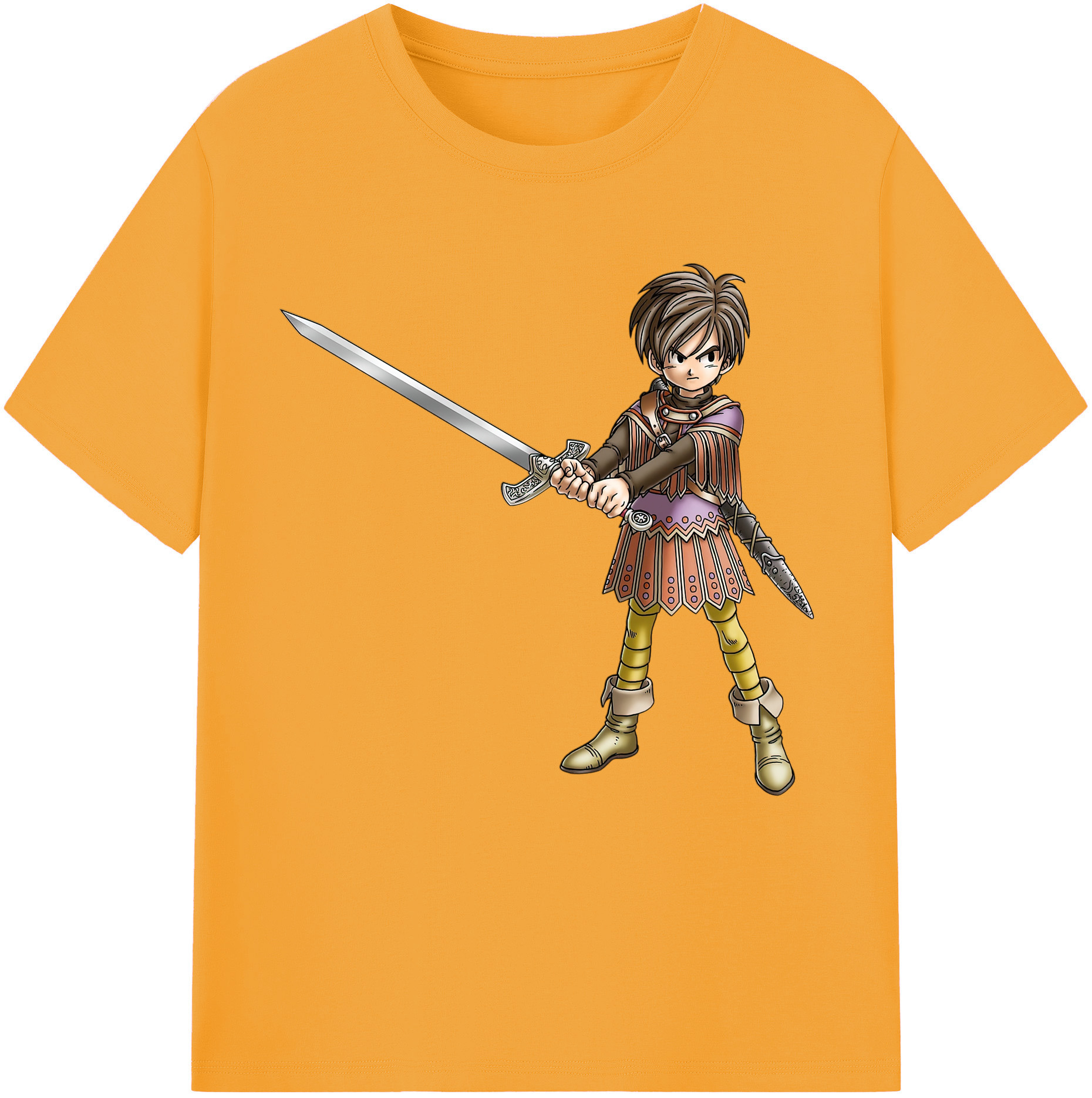 （画像用） ドラゴンクエスト Doragon Kuesuto Dragon Quest レディースカジュアルプリントTシャツ（綿100％）