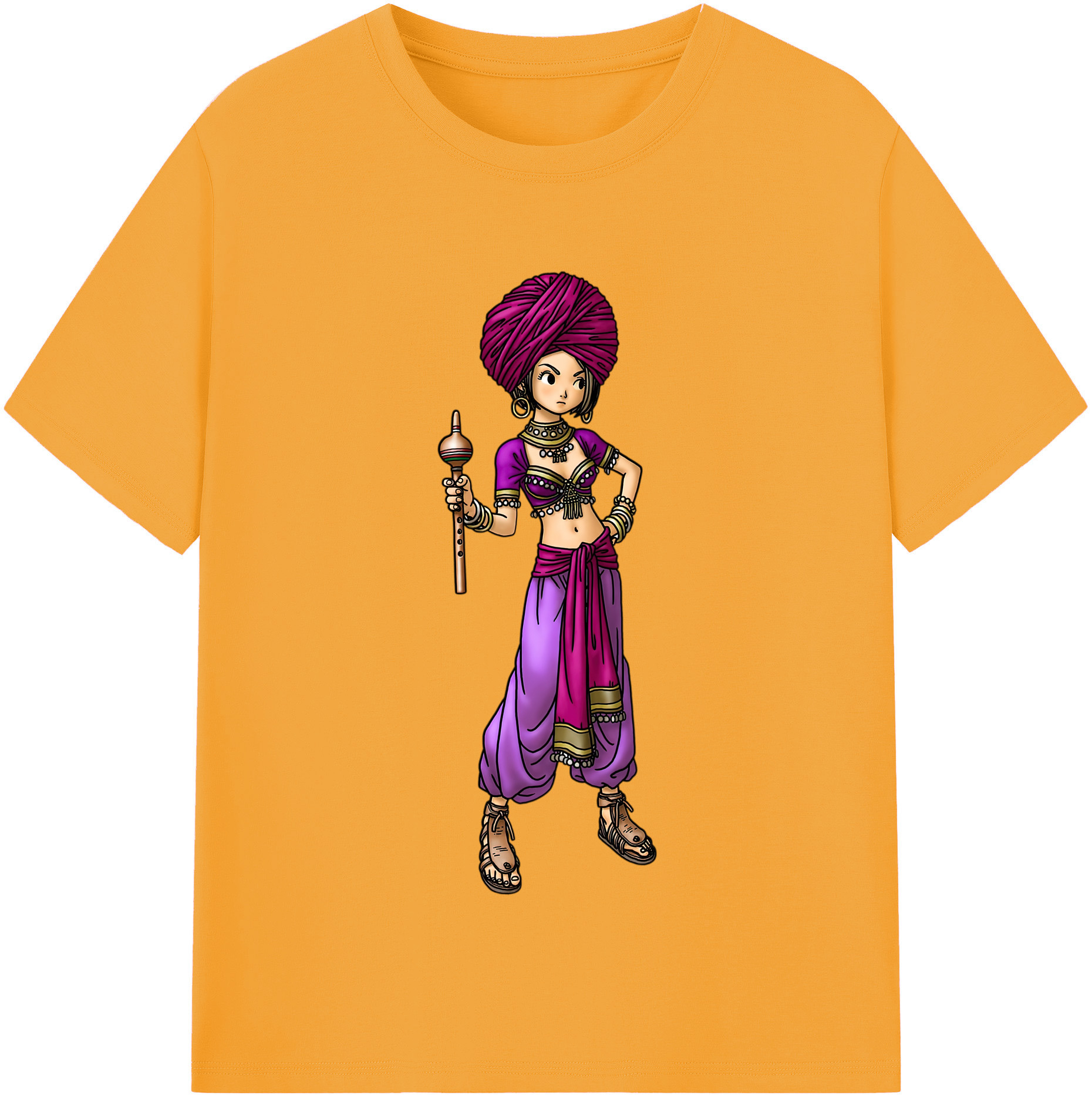 （画像用） ドラゴンクエスト Doragon Kuesuto Dragon Quest レディースカジュアルプリントTシャツ（綿100％）