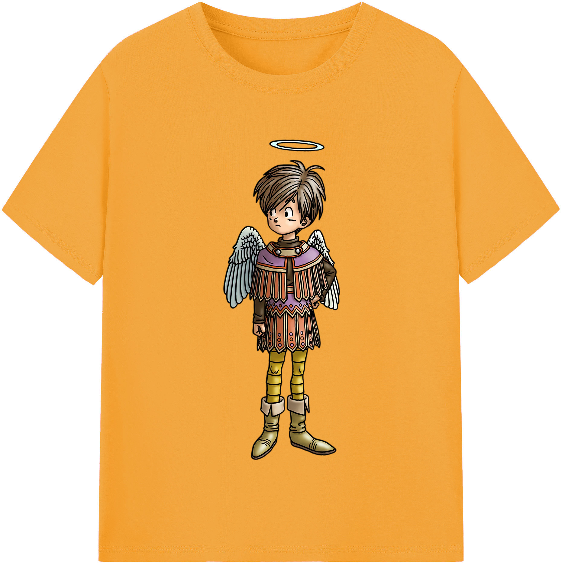 （画像用） ドラゴンクエスト Doragon Kuesuto Dragon Quest レディースカジュアルプリントTシャツ（綿100％）