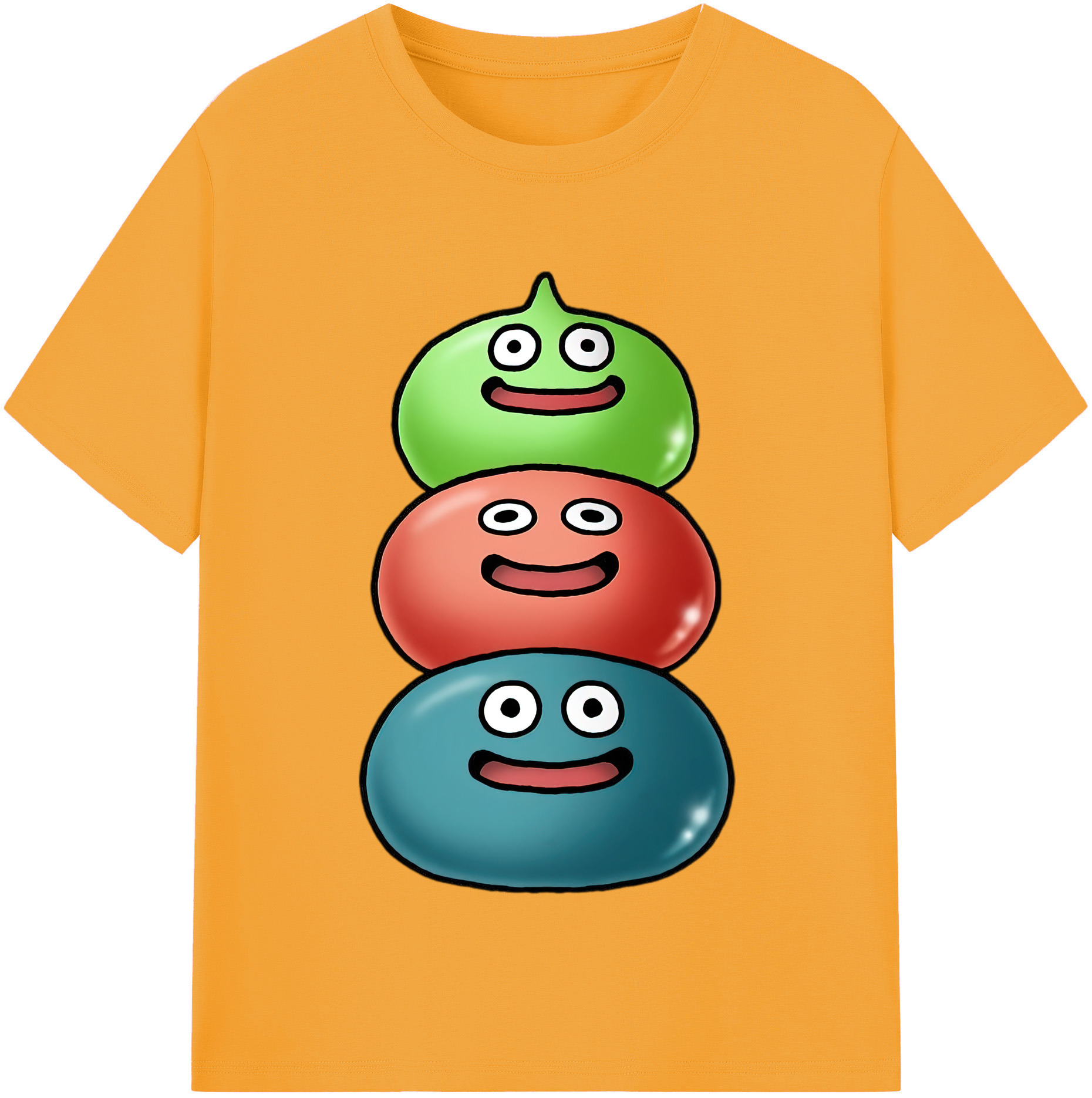 （画像用） ドラゴンクエスト Doragon Kuesuto Dragon Quest レディースカジュアルプリントTシャツ（綿100％）