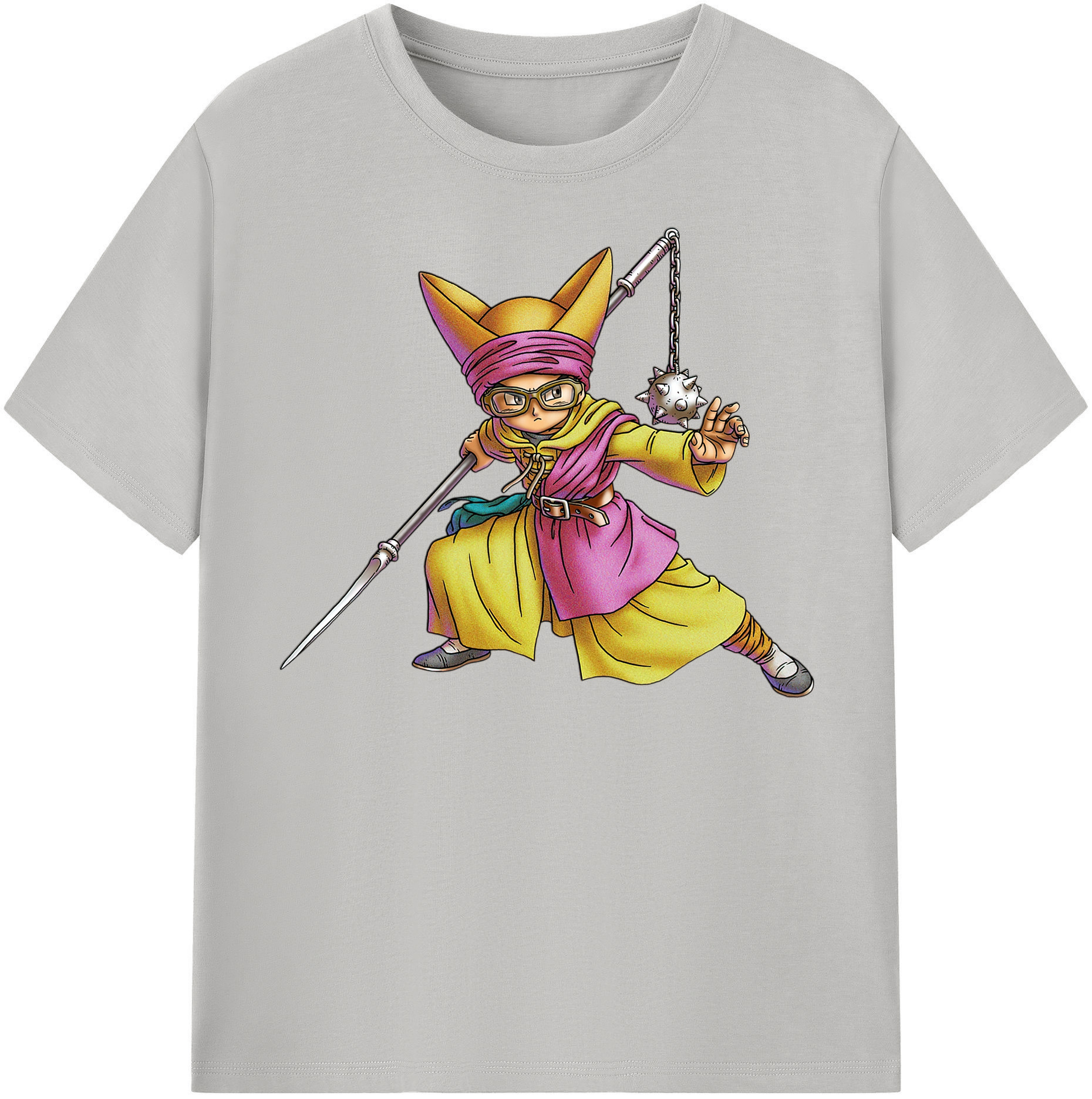 （画像用） ドラゴンクエスト Doragon Kuesuto Dragon Quest レディースカジュアルプリントTシャツ（綿100％）