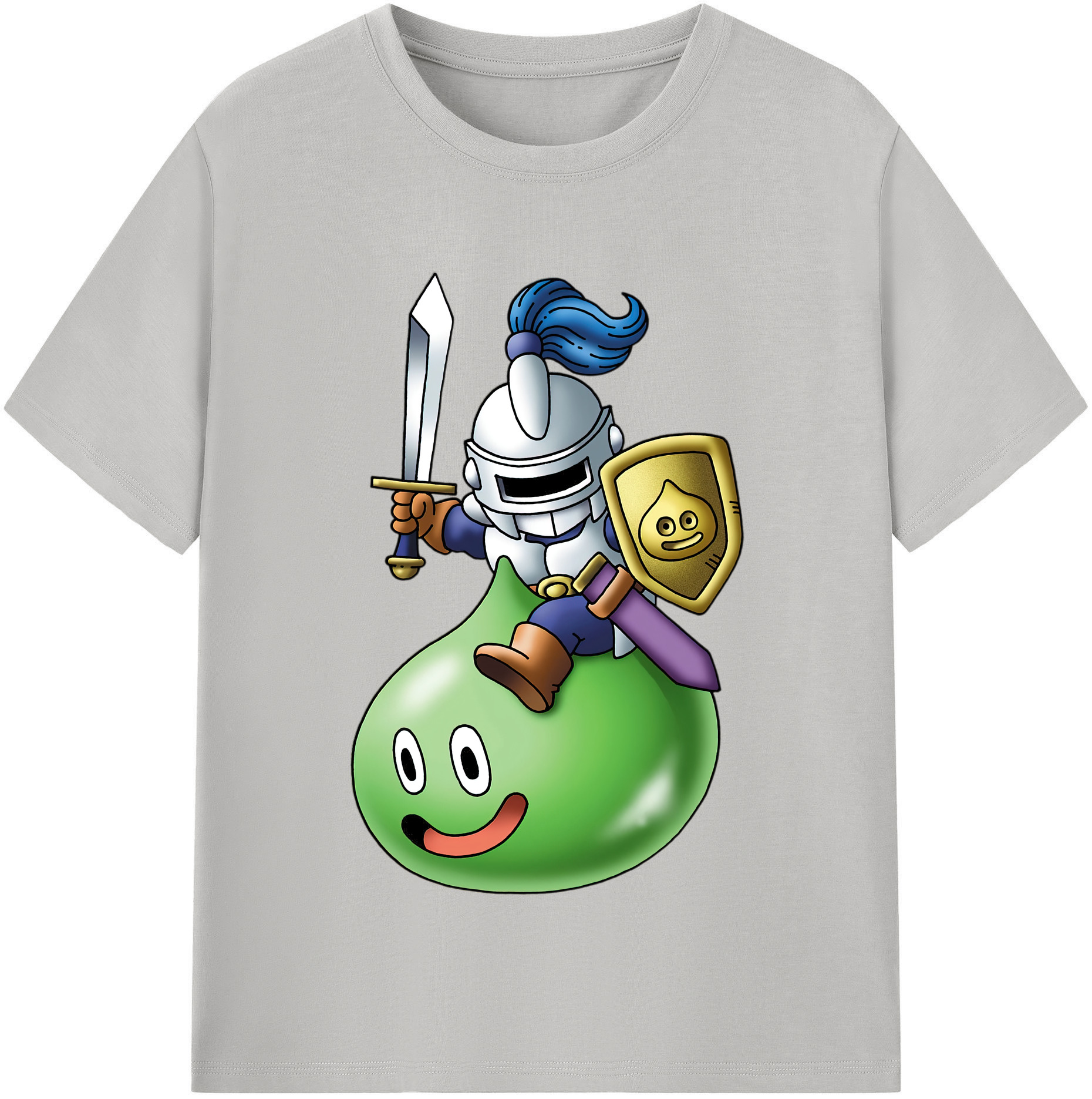 （画像用） ドラゴンクエスト Doragon Kuesuto Dragon Quest レディースカジュアルプリントTシャツ（綿100％）
