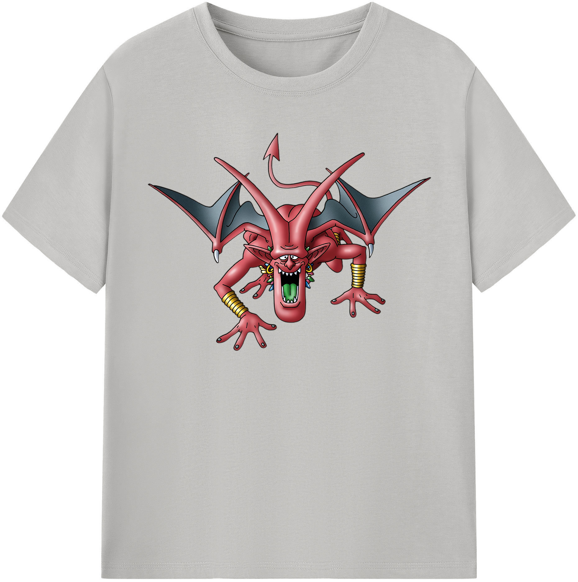 （画像用） ドラゴンクエスト Doragon Kuesuto Dragon Quest レディースカジュアルプリントTシャツ（綿100％）