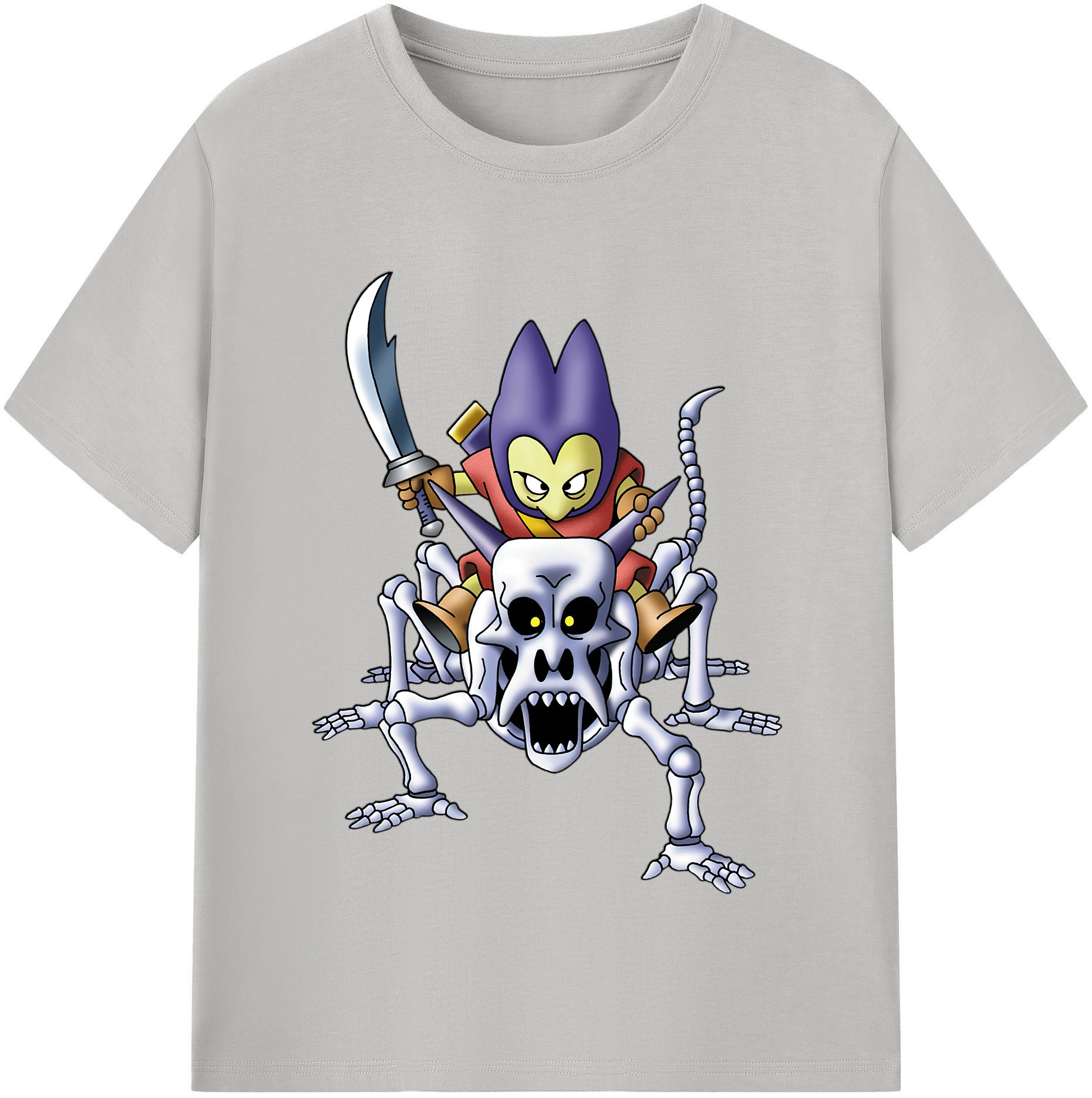 （画像用） ドラゴンクエスト Doragon Kuesuto Dragon Quest レディースカジュアルプリントTシャツ（綿100％）