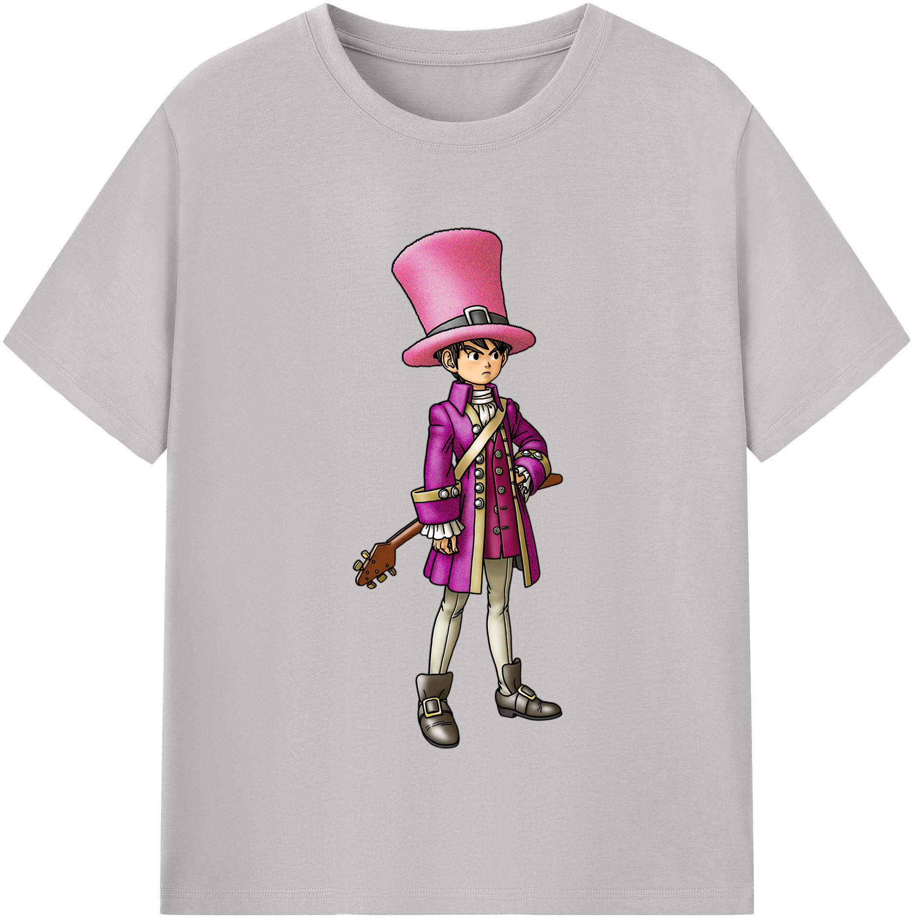 （画像用） ドラゴンクエスト Doragon Kuesuto Dragon Quest レディースカジュアルプリントTシャツ（綿100％）