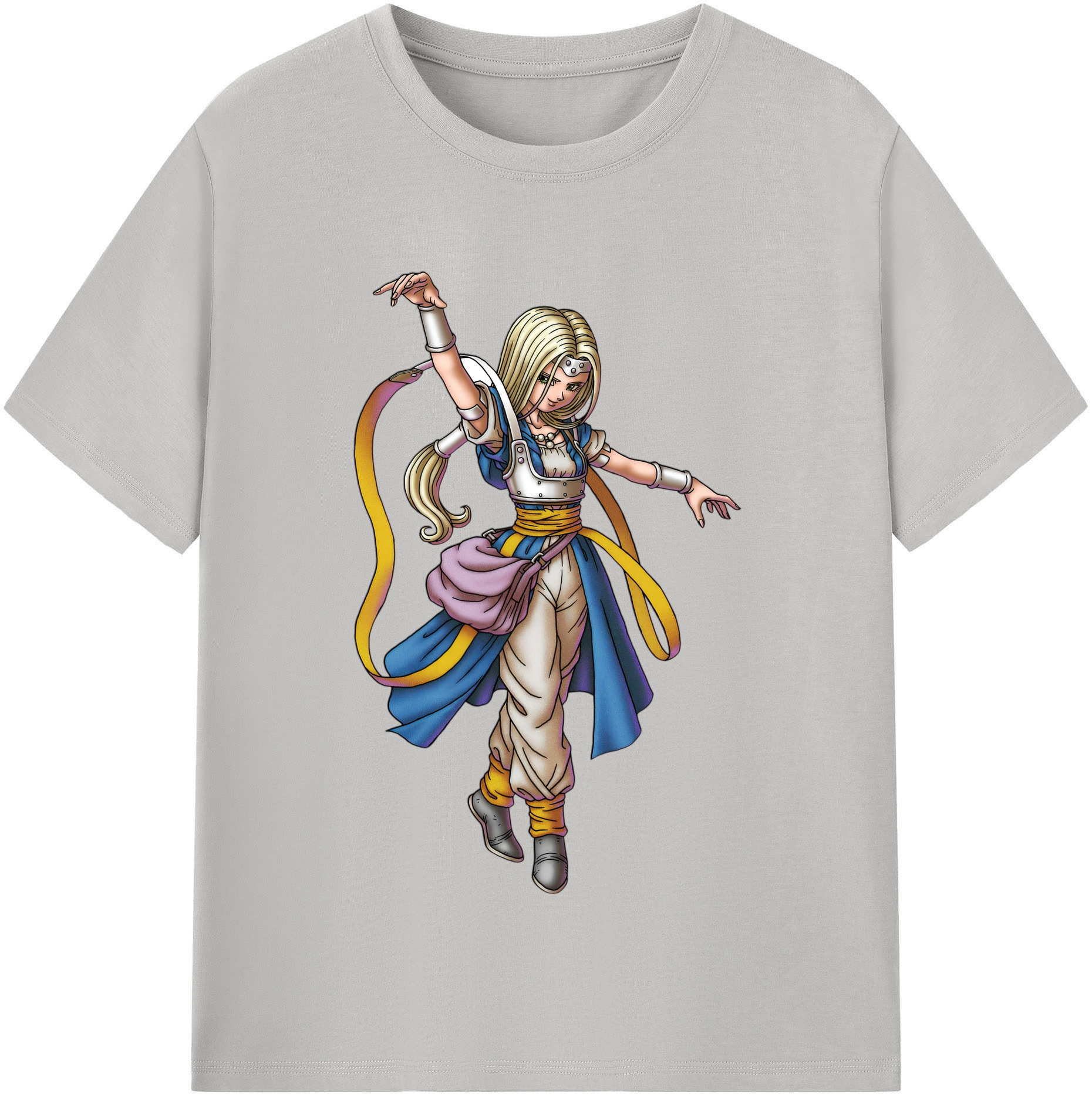 （画像用） ドラゴンクエスト Doragon Kuesuto Dragon Quest レディースカジュアルプリントTシャツ（綿100％）