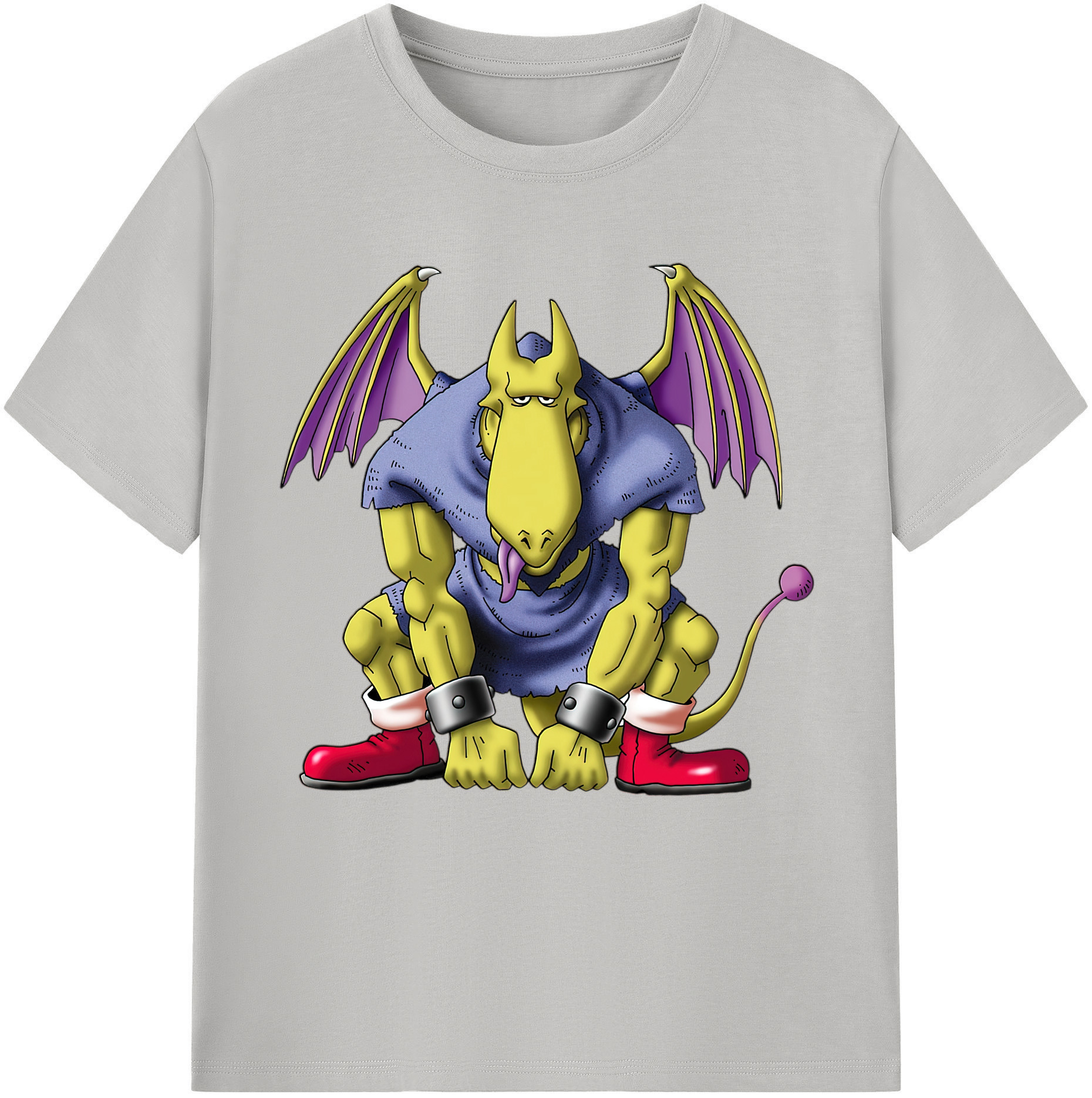 （画像用） ドラゴンクエスト Doragon Kuesuto Dragon Quest レディースカジュアルプリントTシャツ（綿100％）
