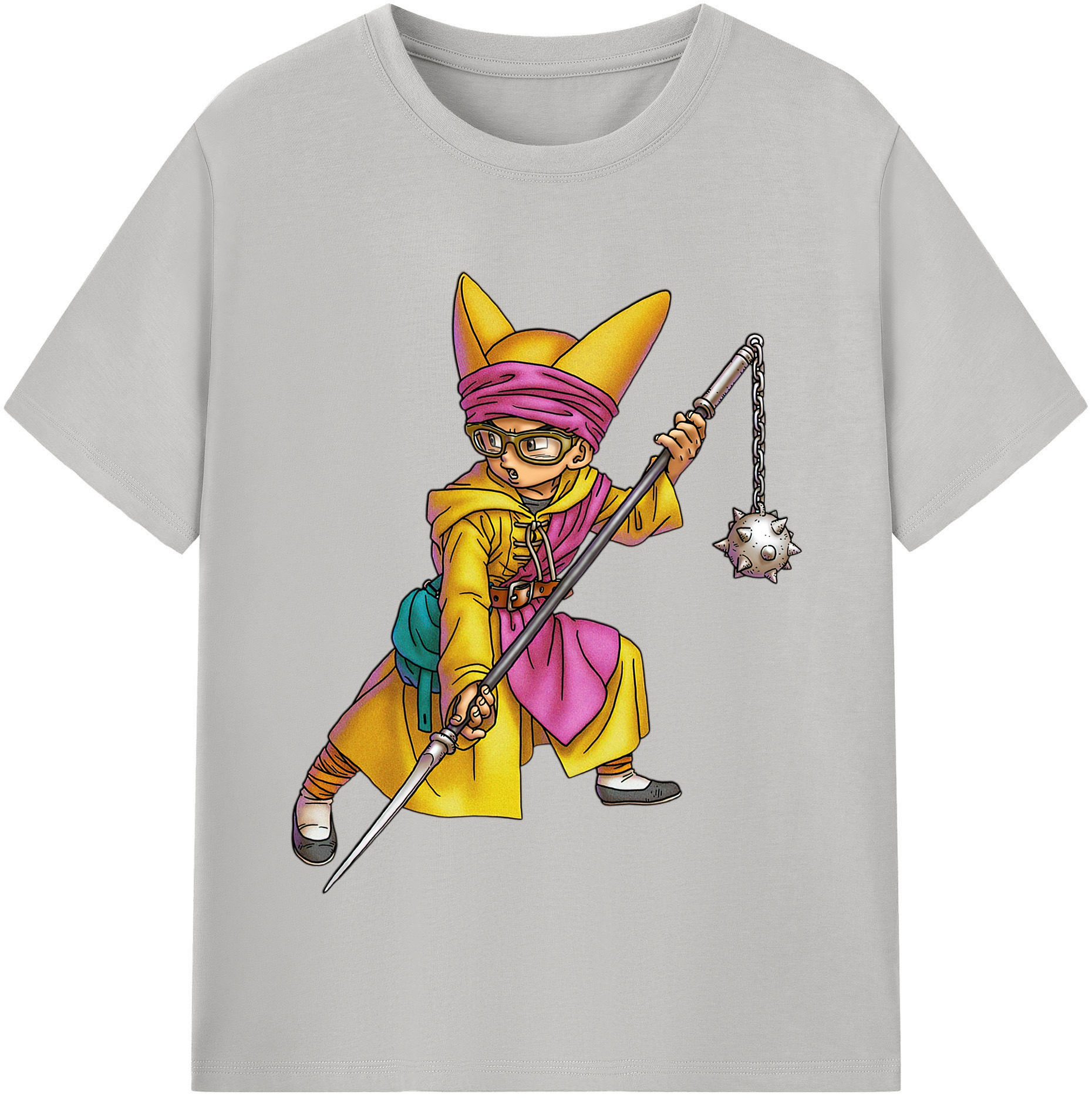 （画像用） ドラゴンクエスト Doragon Kuesuto Dragon Quest レディースカジュアルプリントTシャツ（綿100％）