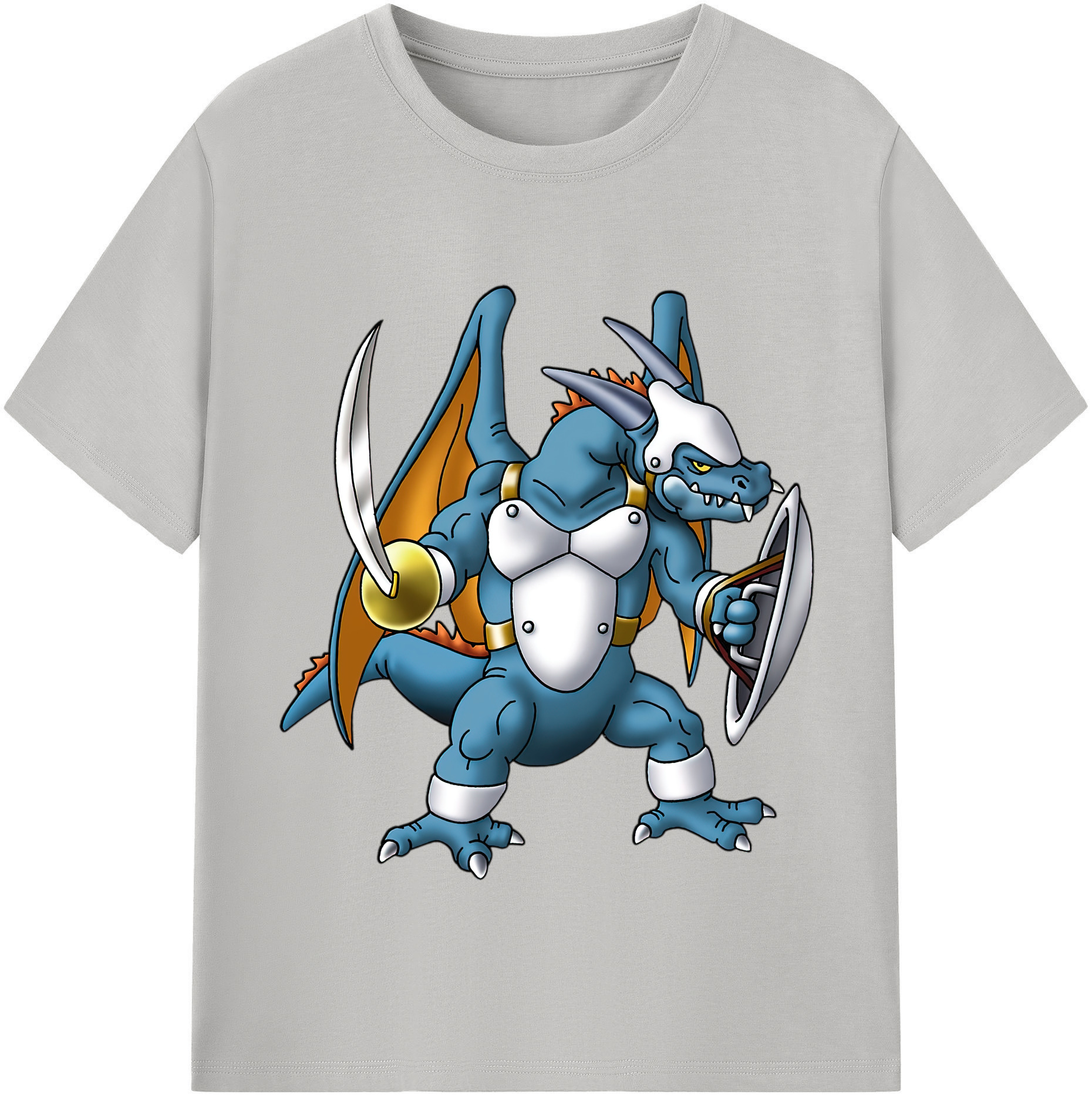 （画像用） ドラゴンクエスト Doragon Kuesuto Dragon Quest レディースカジュアルプリントTシャツ（綿100％）