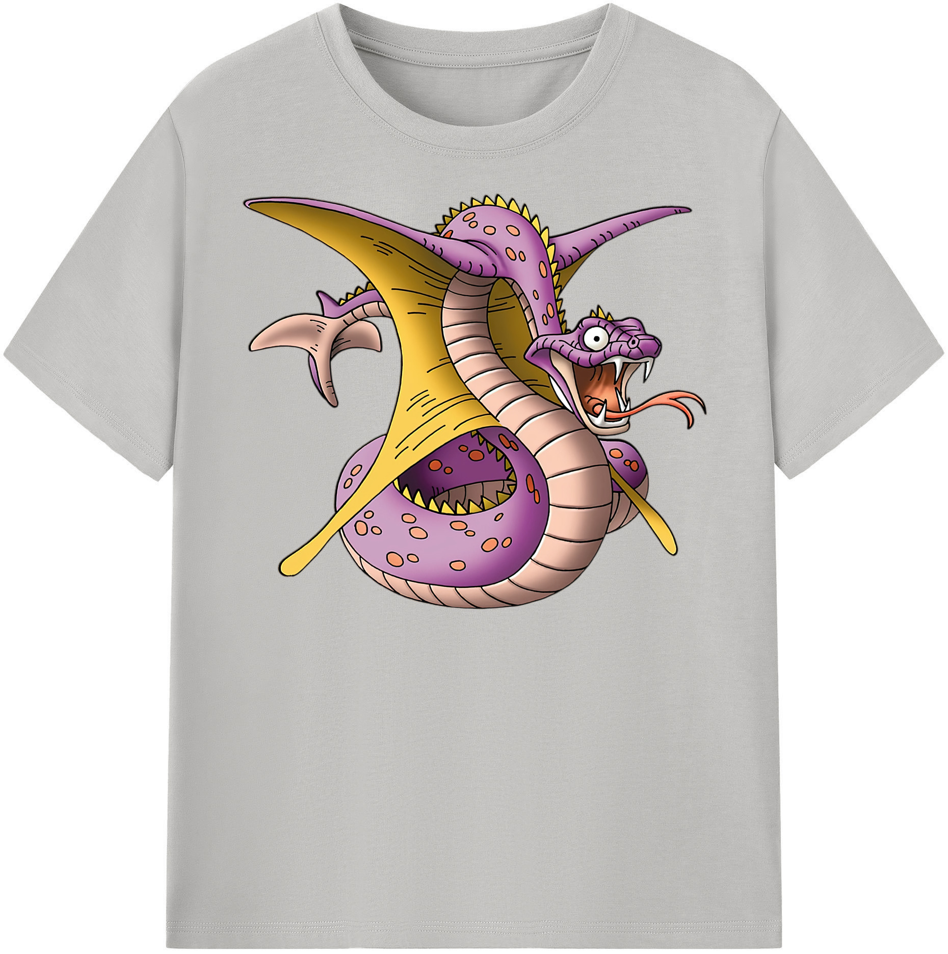 （画像用） ドラゴンクエスト Doragon Kuesuto Dragon Quest レディースカジュアルプリントTシャツ（綿100％）