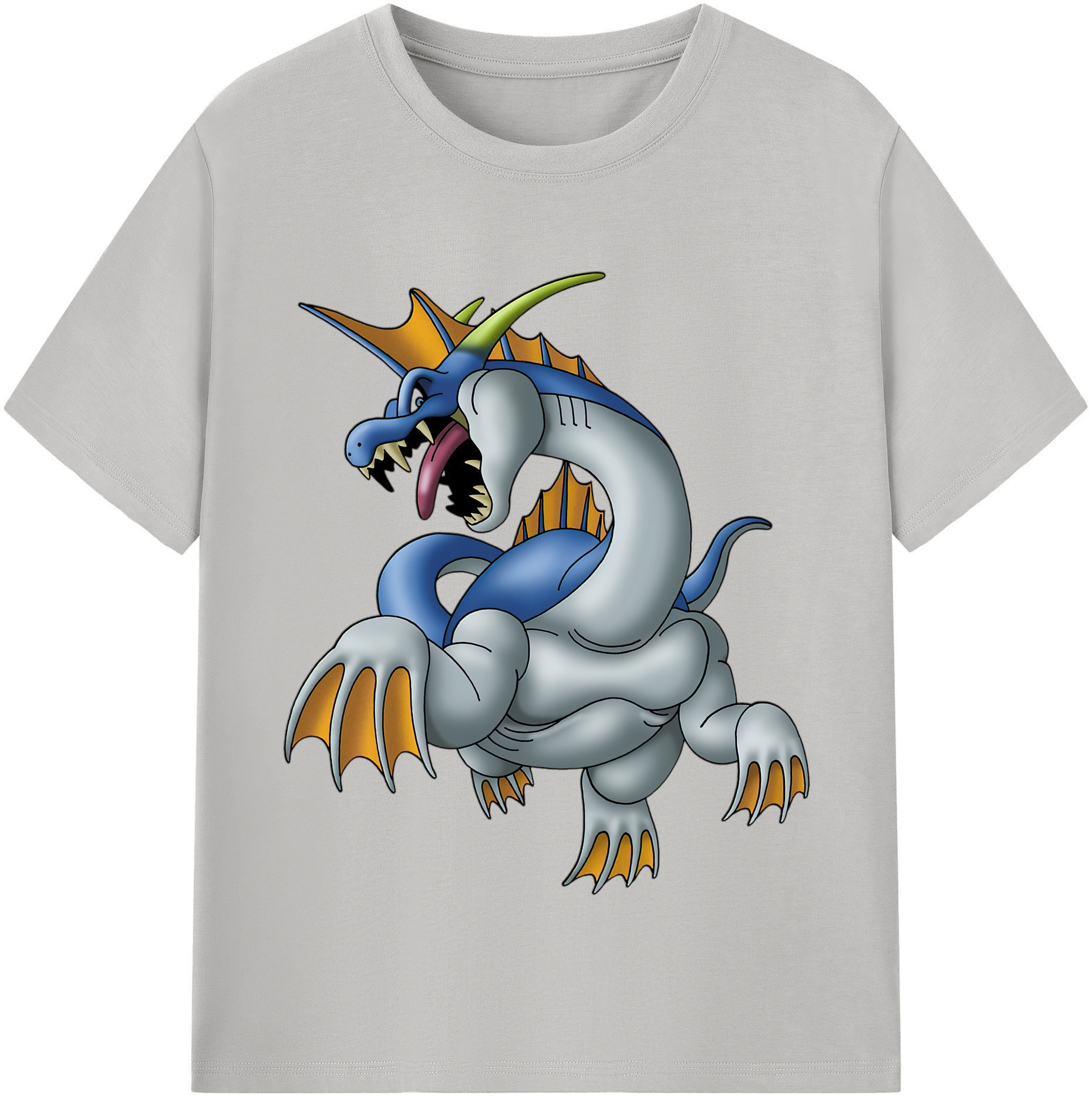 （画像用） ドラゴンクエスト Doragon Kuesuto Dragon Quest レディースカジュアルプリントTシャツ（綿100％）