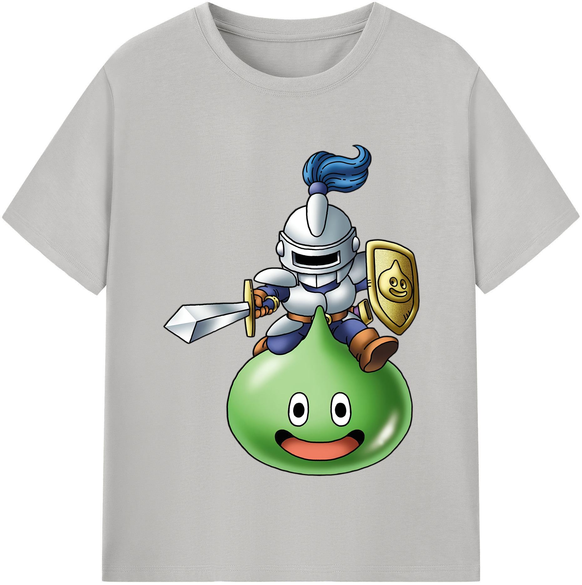（画像用） ドラゴンクエスト Doragon Kuesuto Dragon Quest レディースカジュアルプリントTシャツ（綿100％）