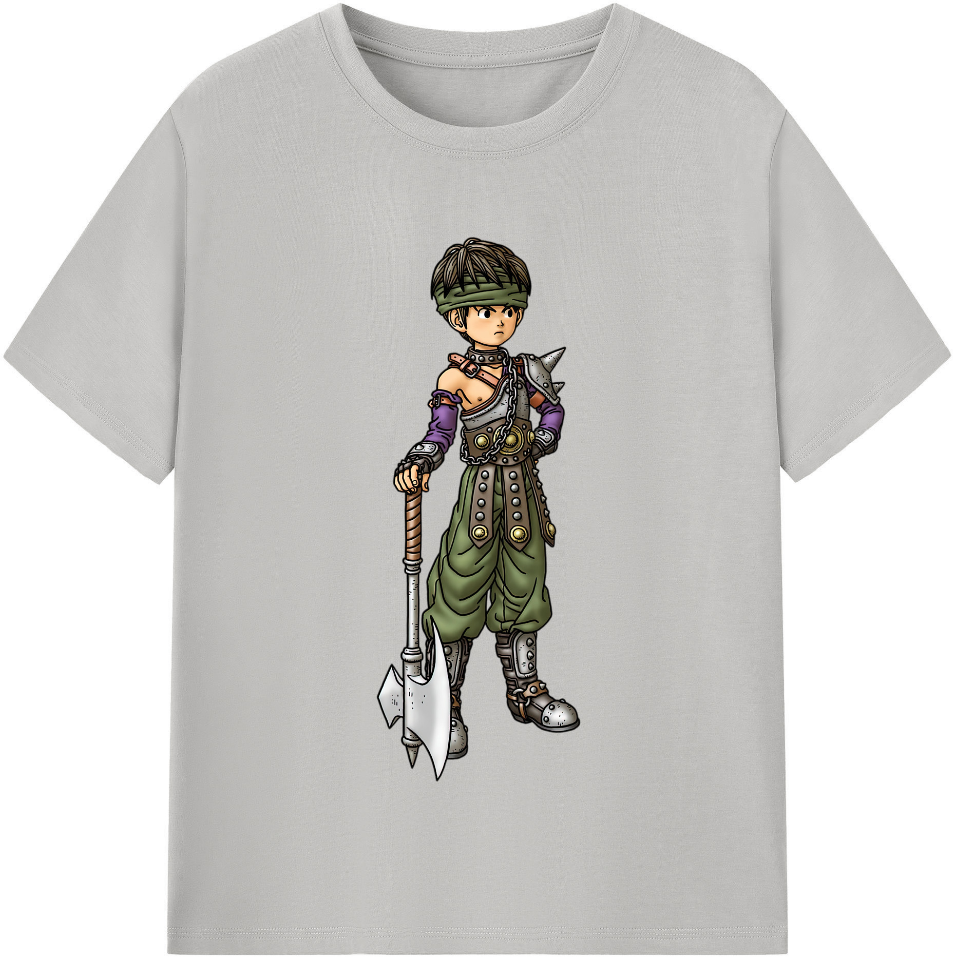 （画像用） ドラゴンクエスト Doragon Kuesuto Dragon Quest レディースカジュアルプリントTシャツ（綿100％）