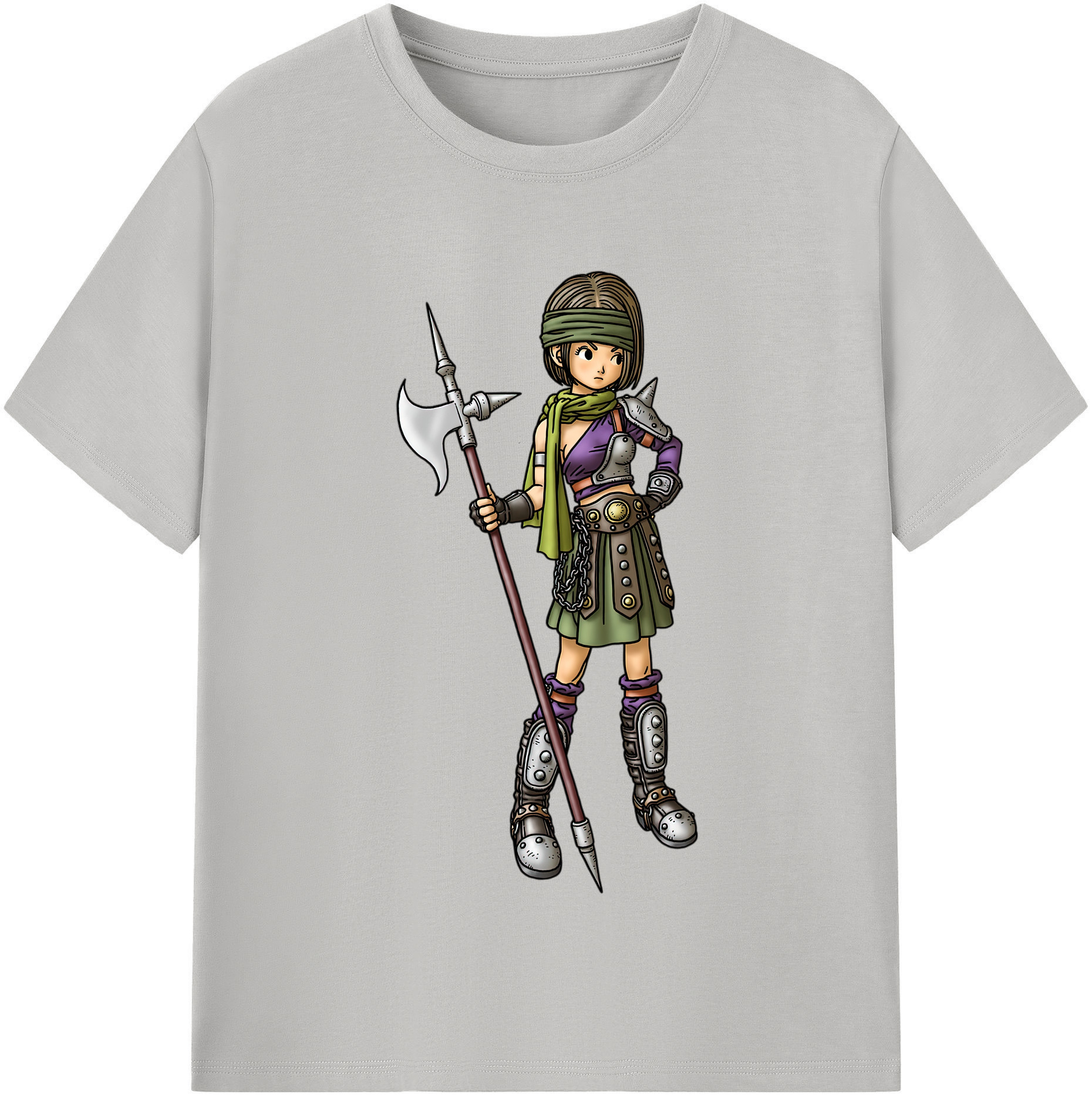 （画像用） ドラゴンクエスト Doragon Kuesuto Dragon Quest レディースカジュアルプリントTシャツ（綿100％）