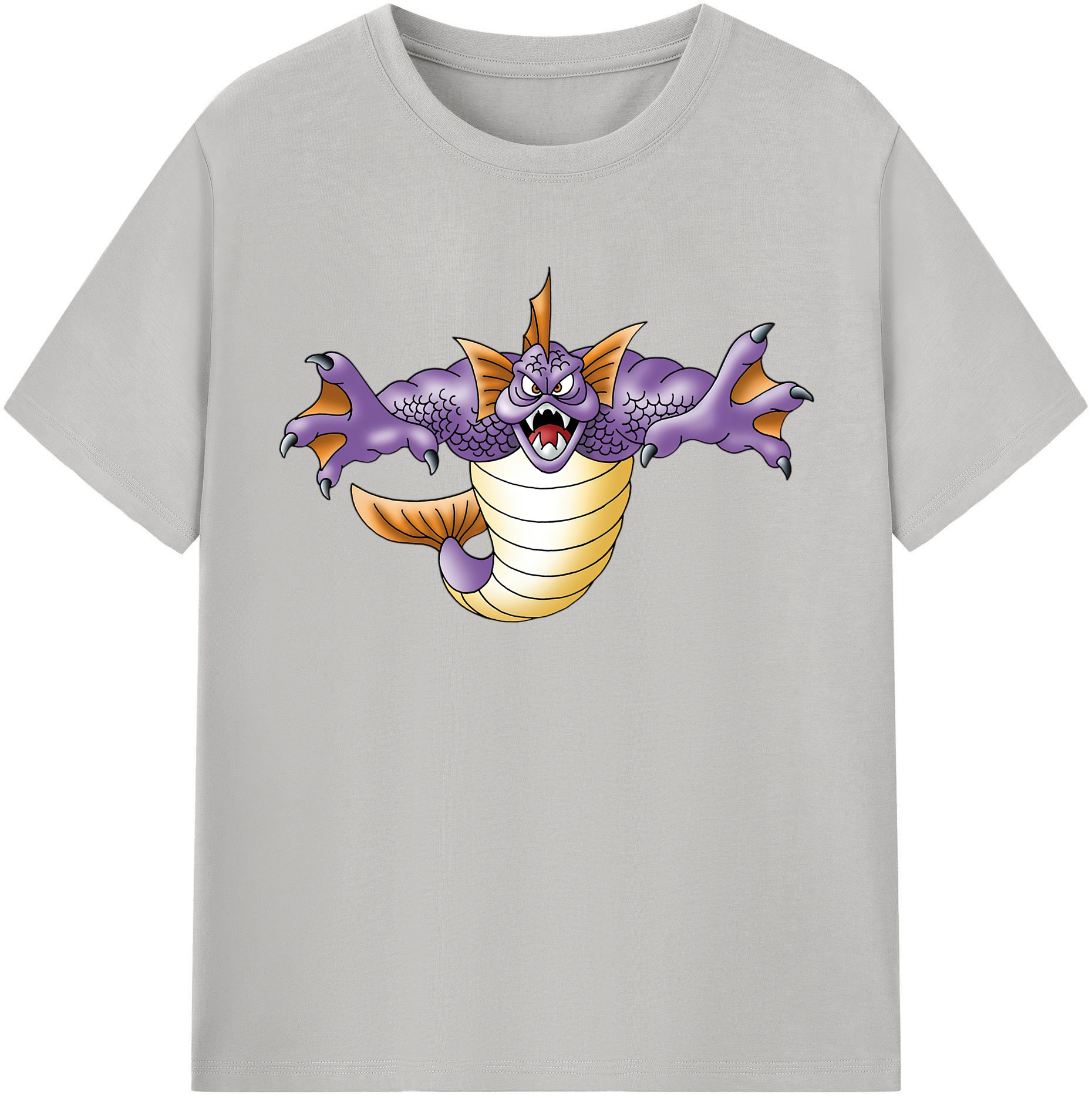 （画像用） ドラゴンクエスト Doragon Kuesuto Dragon Quest レディースカジュアルプリントTシャツ（綿100％）