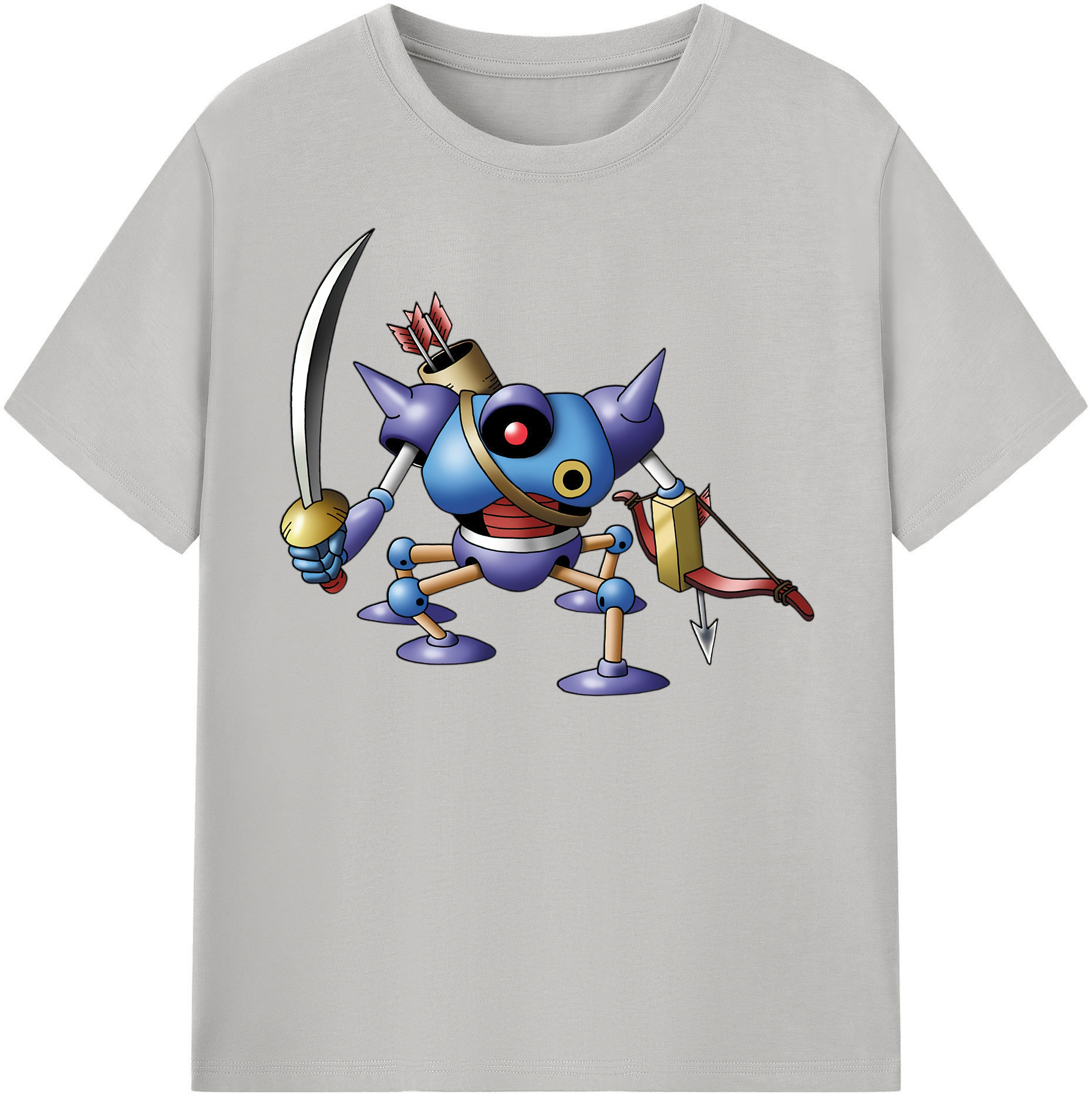 （画像用） ドラゴンクエスト Doragon Kuesuto Dragon Quest レディースカジュアルプリントTシャツ（綿100％）