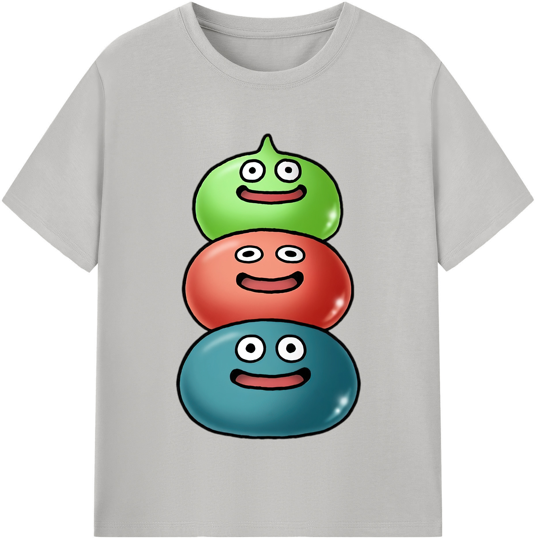 （画像用） ドラゴンクエスト Doragon Kuesuto Dragon Quest レディースカジュアルプリントTシャツ（綿100％）