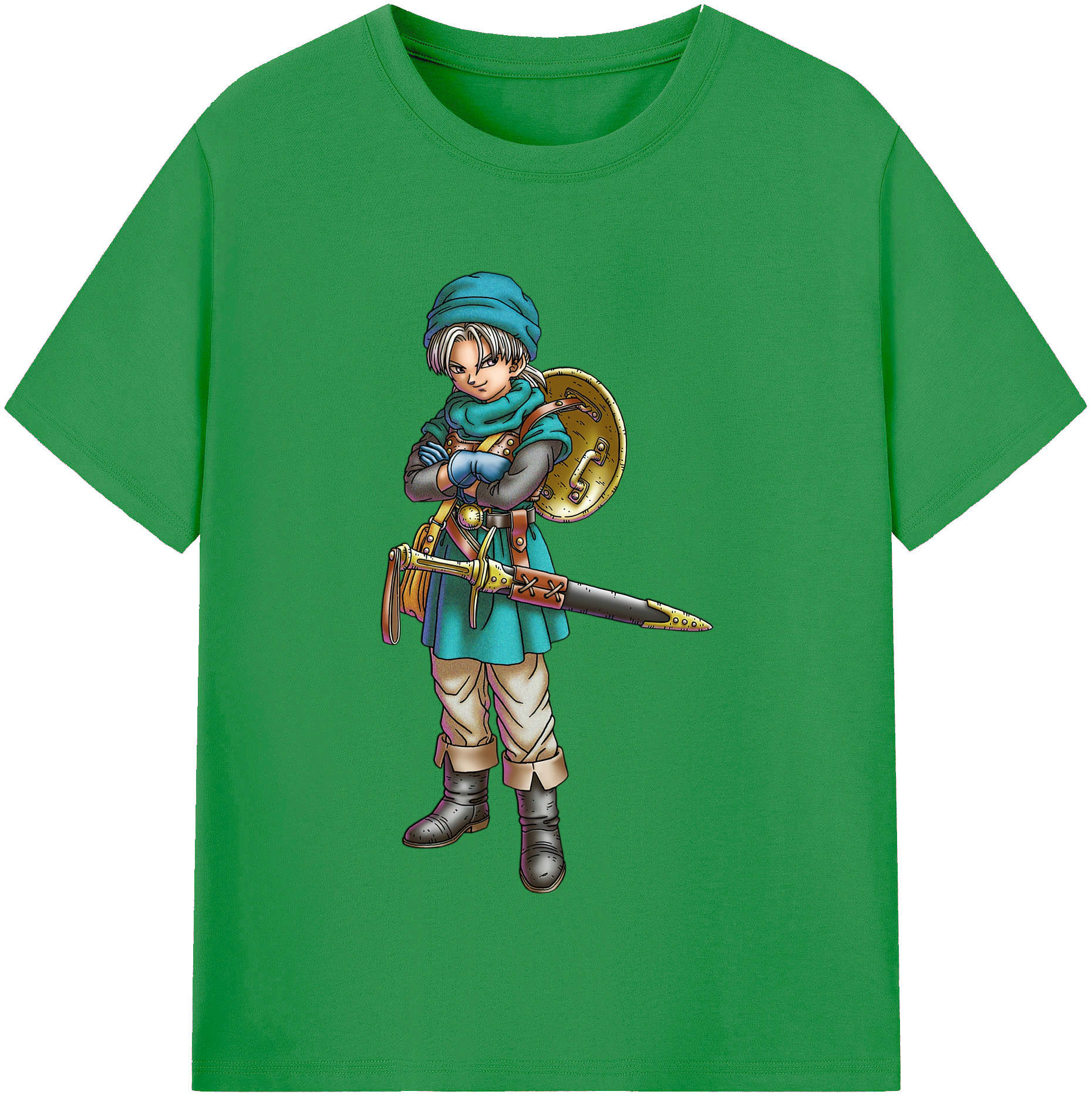 （画像用） ドラゴンクエスト Doragon Kuesuto Dragon Quest レディースカジュアルプリントTシャツ（綿100％）