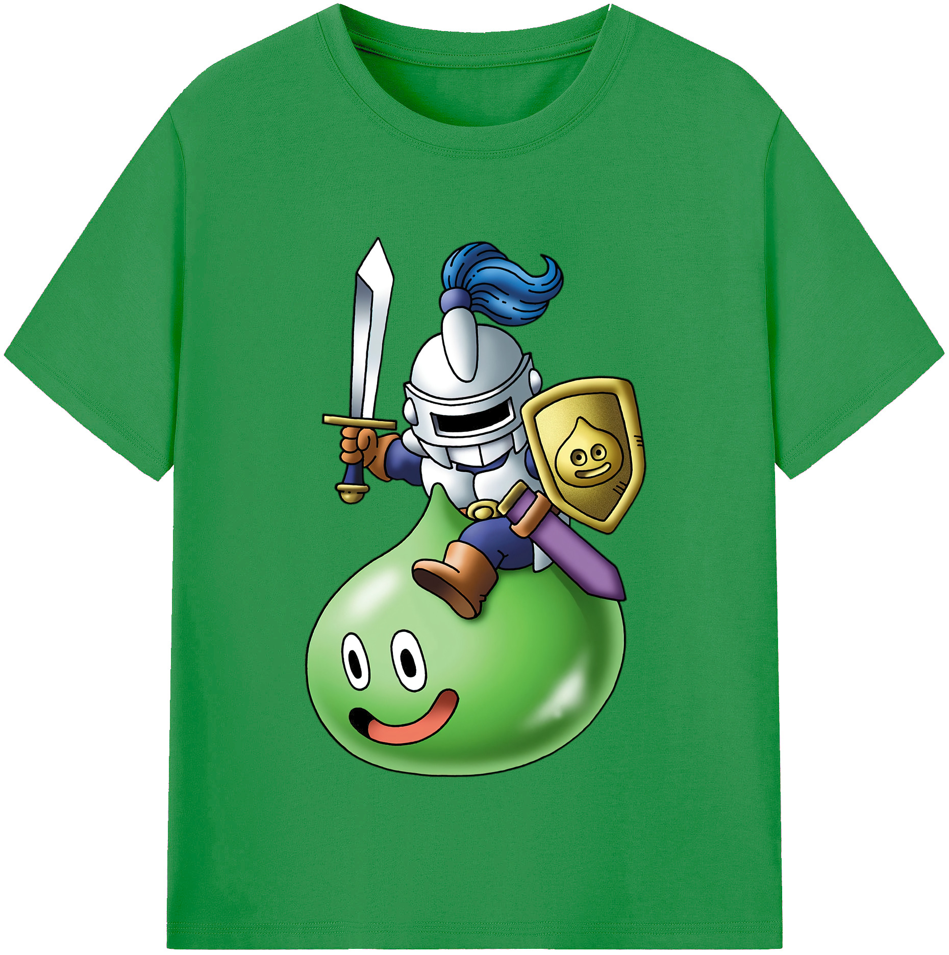 （画像用） ドラゴンクエスト Doragon Kuesuto Dragon Quest レディースカジュアルプリントTシャツ（綿100％）