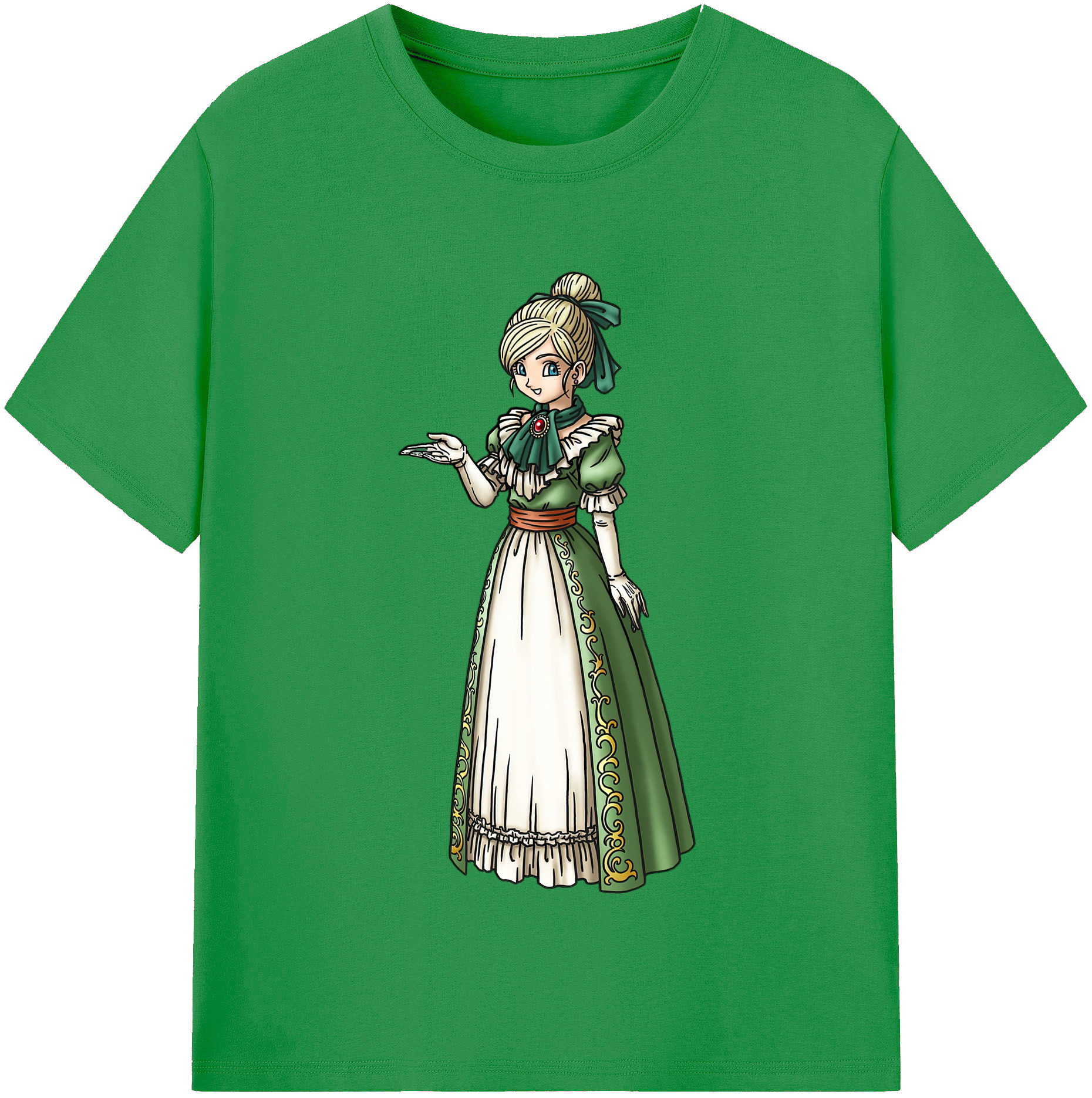 （画像用） ドラゴンクエスト Doragon Kuesuto Dragon Quest レディースカジュアルプリントTシャツ（綿100％）