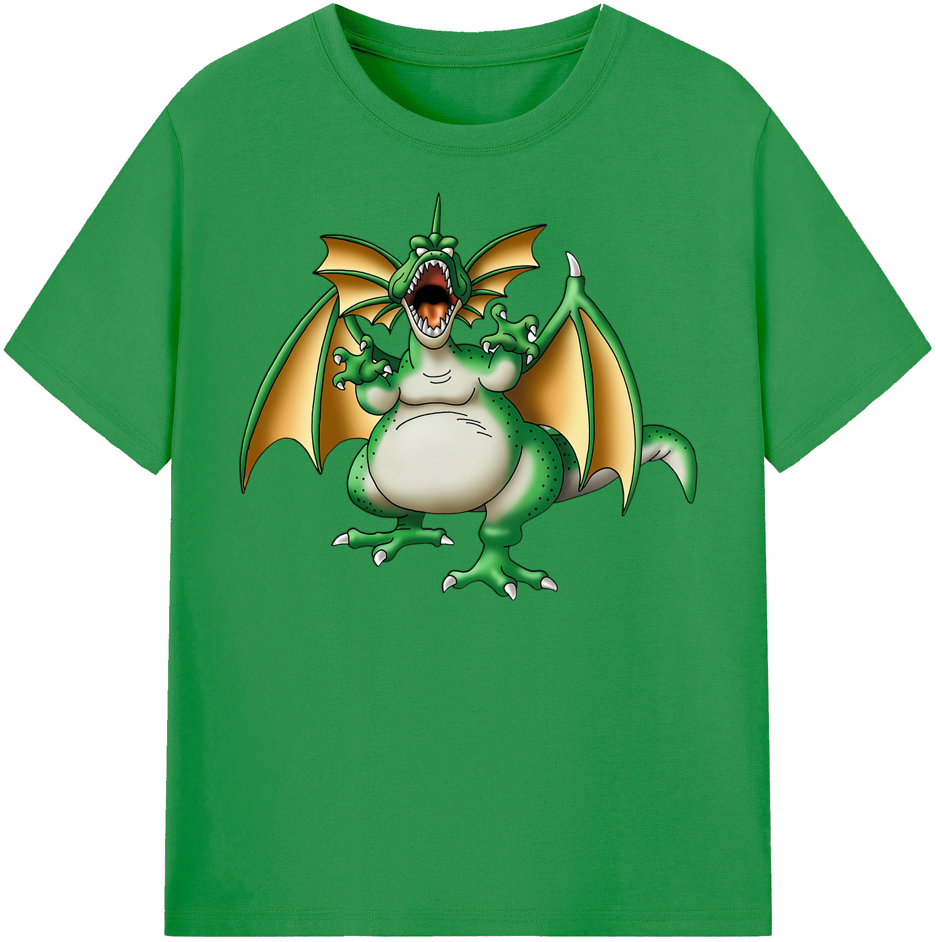 （画像用） ドラゴンクエスト Doragon Kuesuto Dragon Quest レディースカジュアルプリントTシャツ（綿100％）