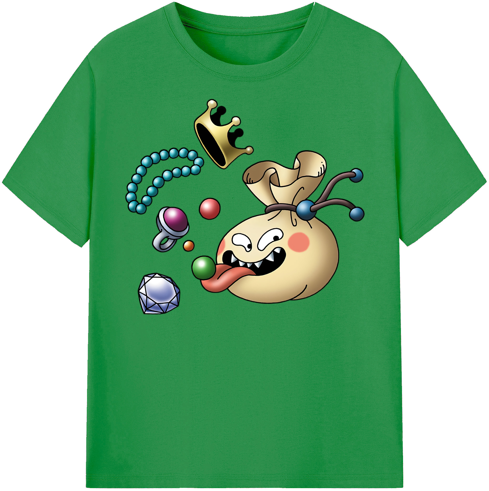 （画像用） ドラゴンクエスト Doragon Kuesuto Dragon Quest レディースカジュアルプリントTシャツ（綿100％）