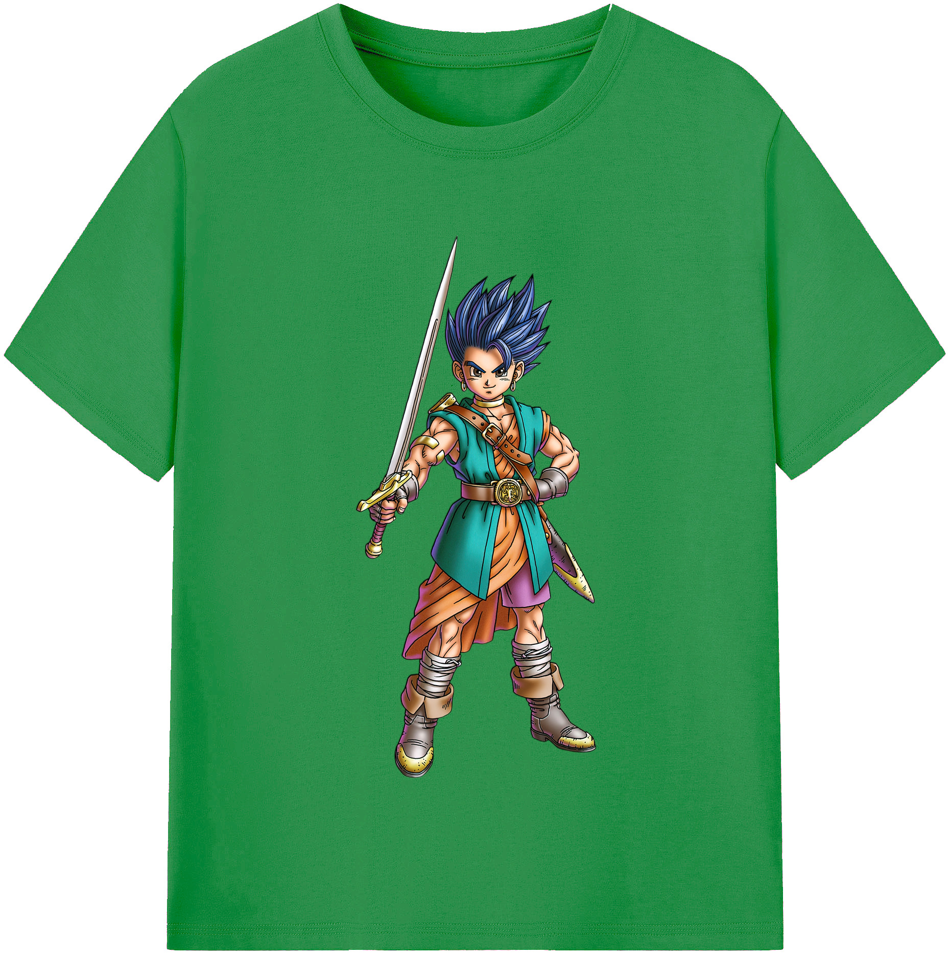 （画像用） ドラゴンクエスト Doragon Kuesuto Dragon Quest レディースカジュアルプリントTシャツ（綿100％）